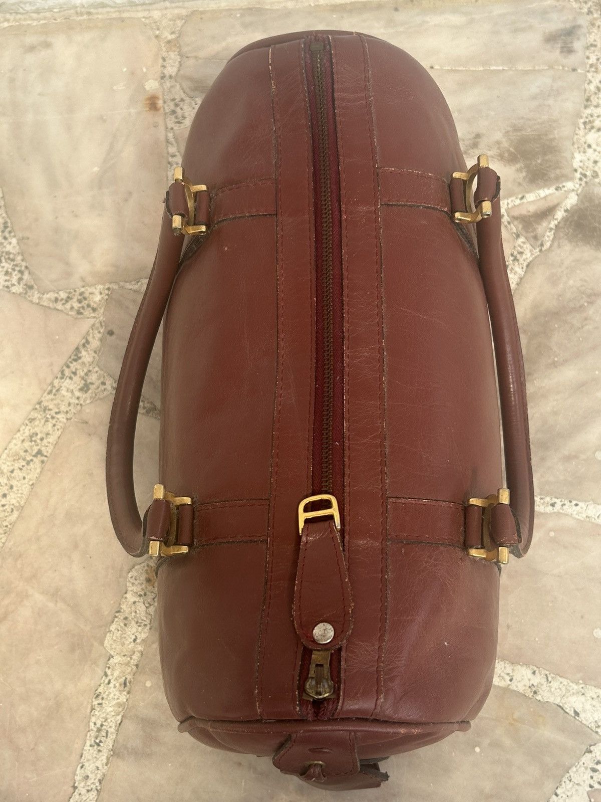 Cartier Wine Red Duffel Bag Vintage Cartier Size ONE SIZE - 6 Thumbnail