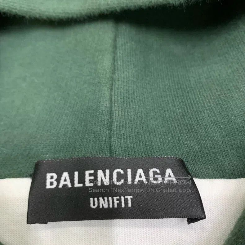Balenciaga Balenciaga Green Hole Destroyed Aged Hoodie Sweatshirt Size US XS / EU 42 / 0 - 4 Thumbnail