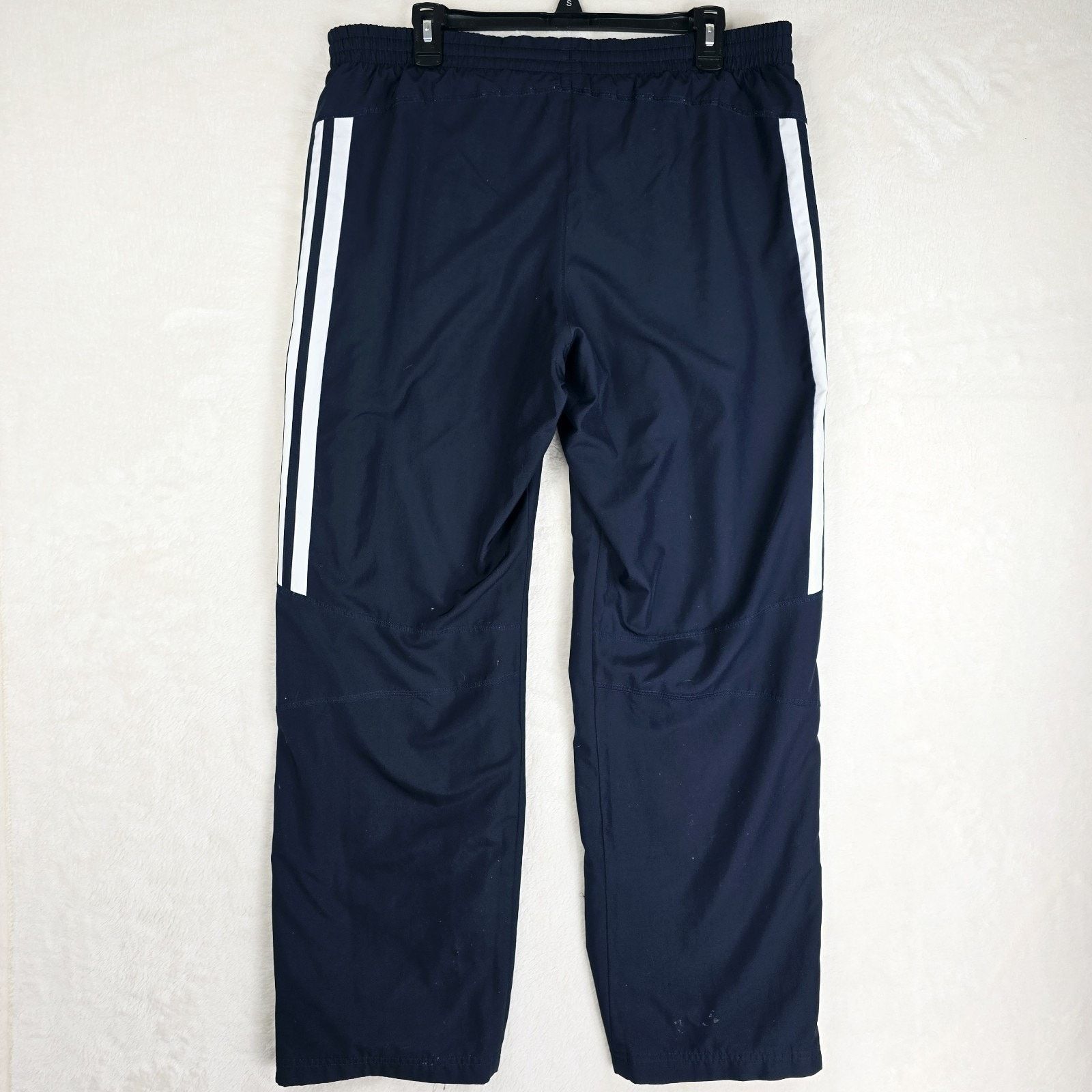 Adidas Adidas Track Pants Blue Windbreaker Ankle Zip Baggy Y2K M Size US 36 / EU 52 - 9 Thumbnail