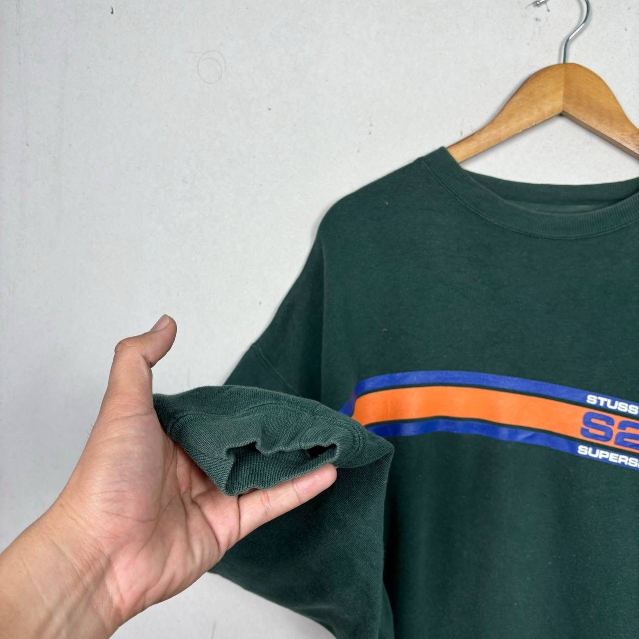Stussy Vintage 96 Stussy S2C Supersport Sweatshirt Green M Size US M / EU 48-50 / 2 - 4 Thumbnail