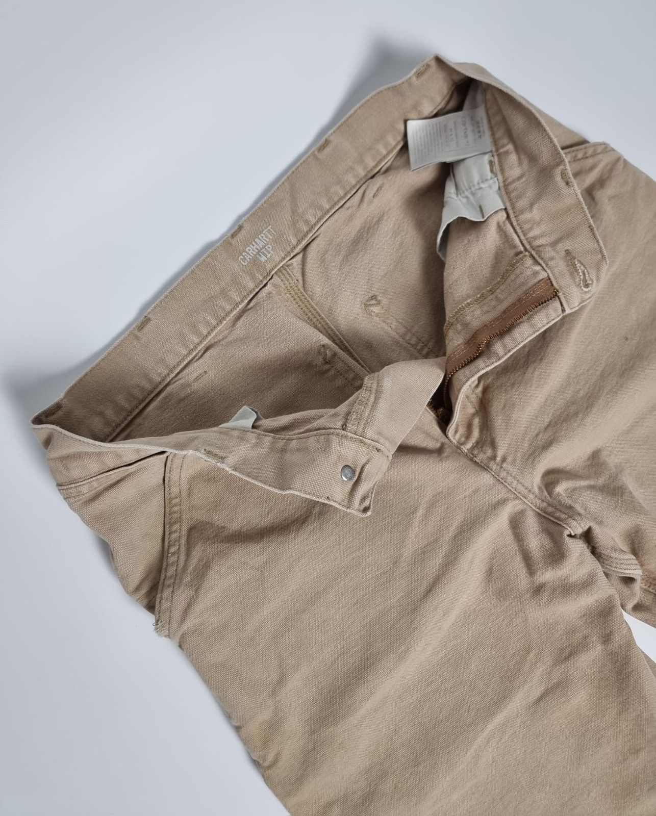 Carhartt × Vintage Carhartt single knee pant beige 29x32 S mens womens Size US 30 / EU 46 - 14 Thumbnail
