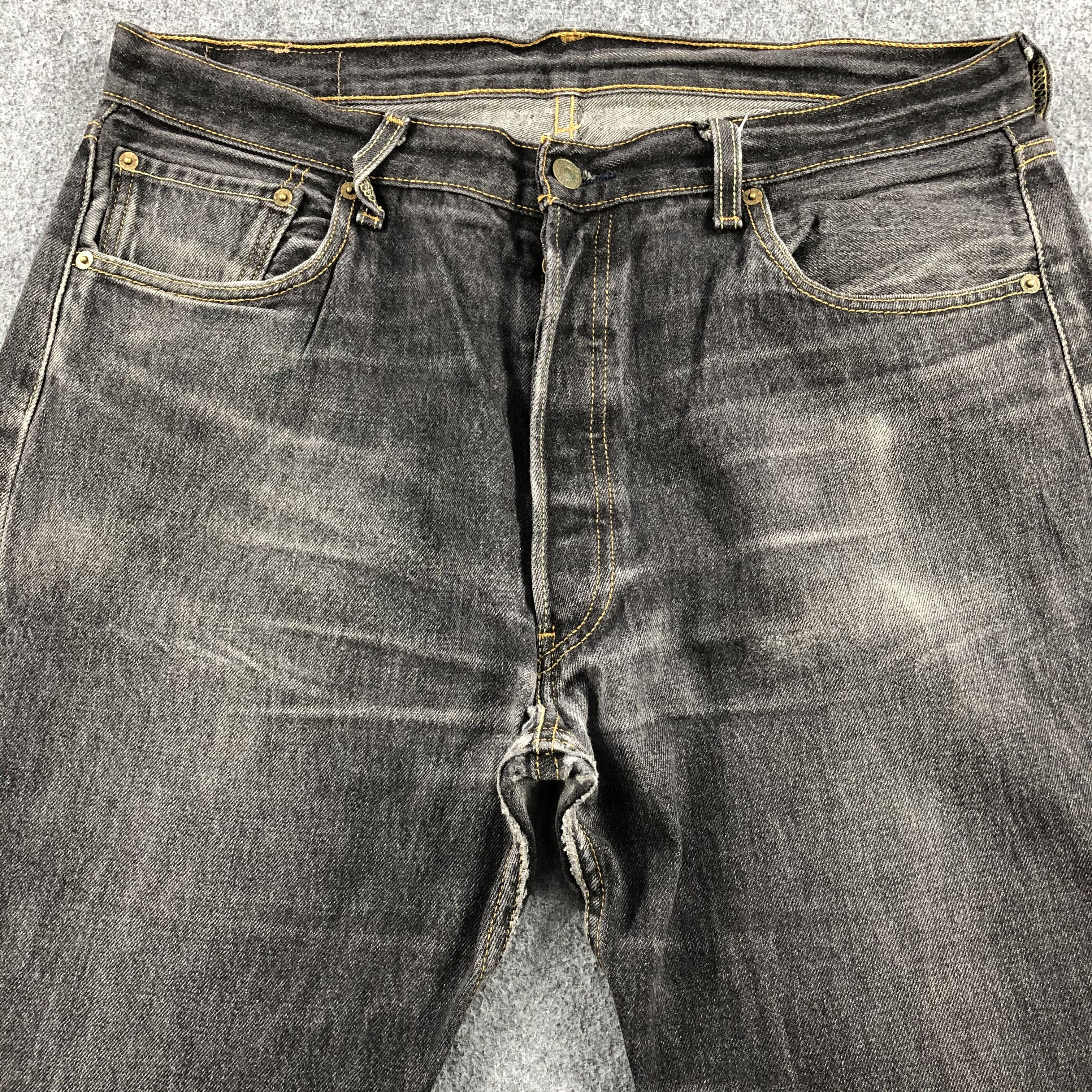 Levi's Vintage Distress Levis 501 Jeans-J1430 Size US 37 - 3 Thumbnail