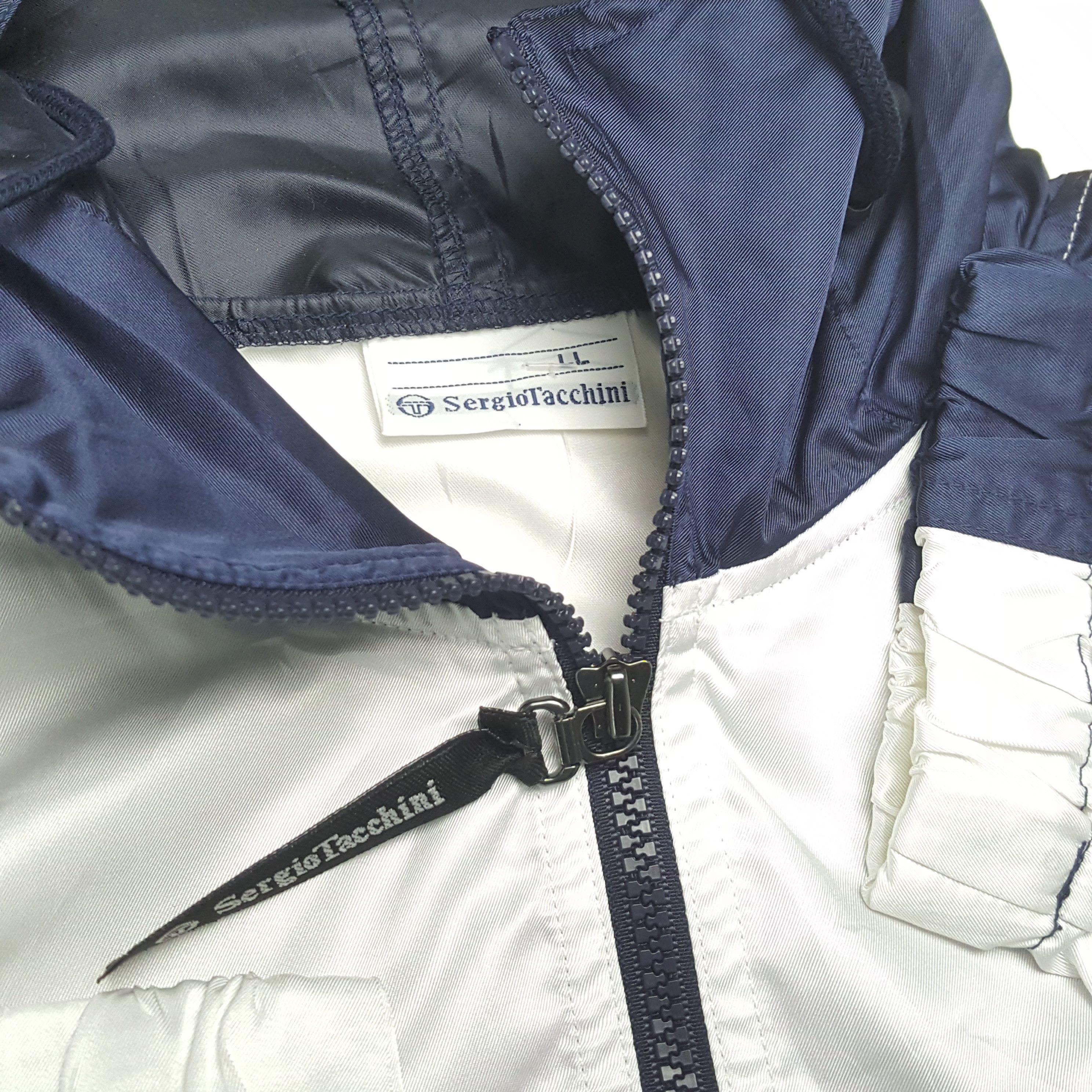 Sergio Tacchini × Vintage SERGIO TACCHINI Logo Design Windbreaker Jacket Size US XL / EU 56 / 4 - 10 Thumbnail