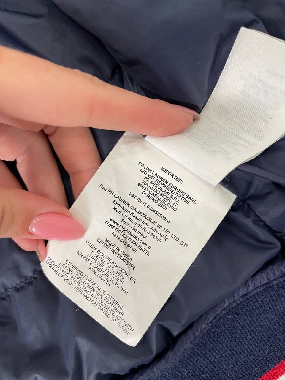 Ralph Lauren Men's Blue Bomber Jacket Ralph Lauren Size M.Down jacket Size US M / EU 48-50 / 2 - 17 Thumbnail
