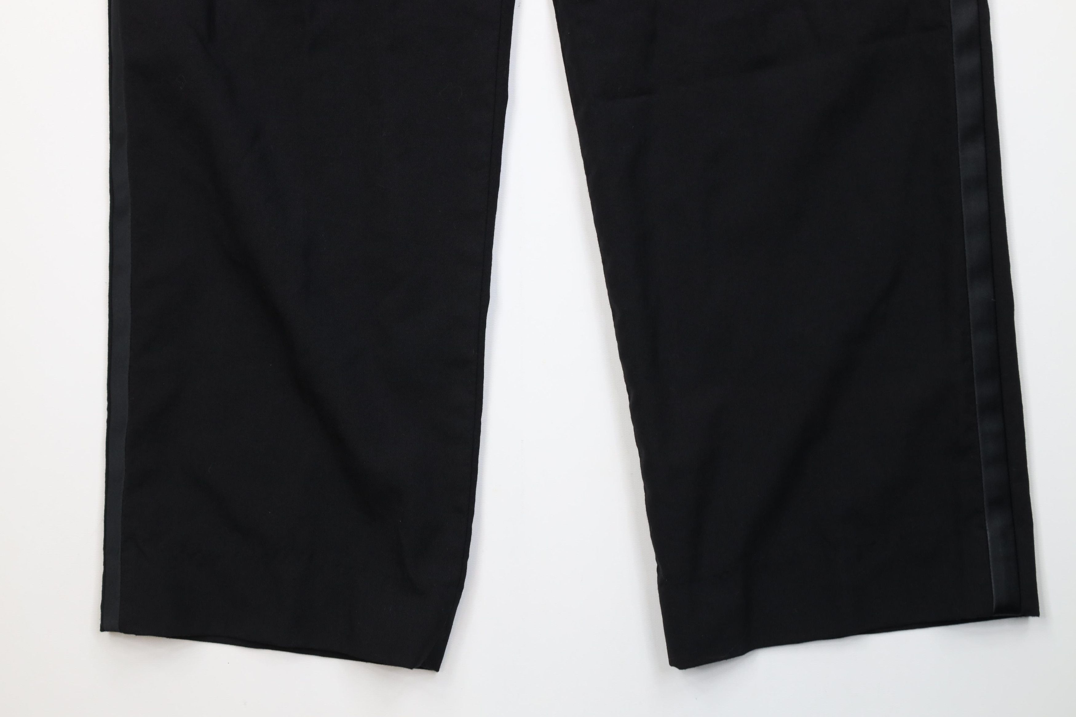 Vintage Vintage 90s Streetwear Tuxedo Wedding Prom Pants Wide Leg Size US 32 / EU 48 - 4 Thumbnail