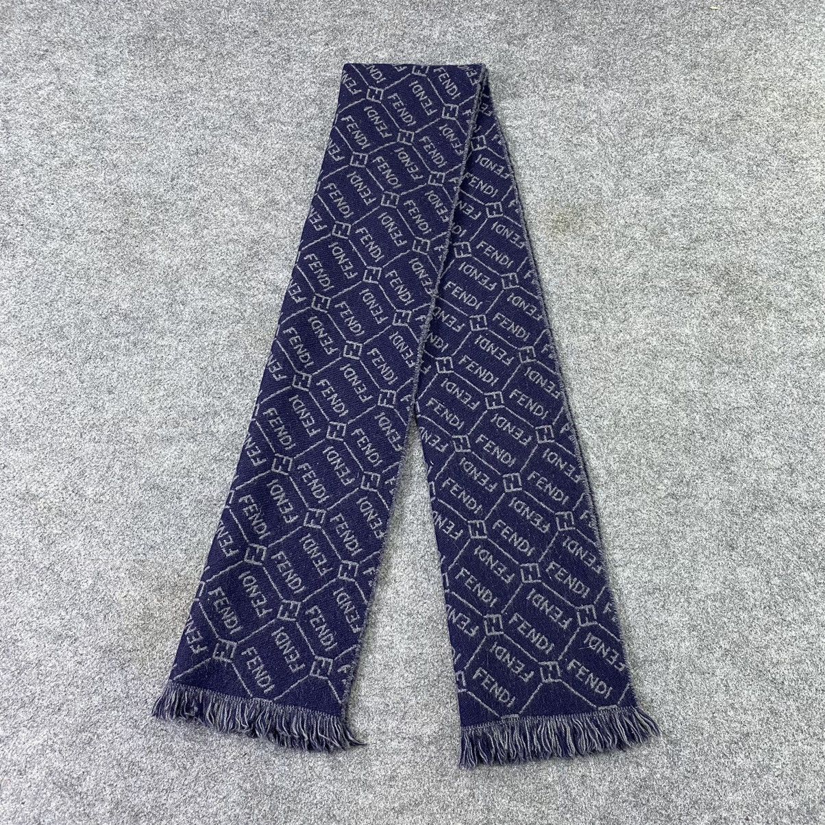 Fendi × Vintage Fendi full Print Scarf / Muffler / Neckwear - T1399 Size ONE SIZE - 2 Thumbnail
