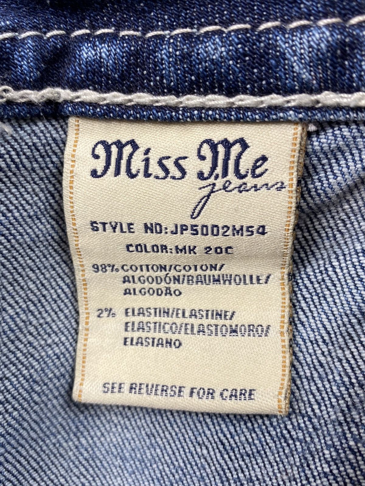 Miss Me Y2K Vintage Miss Me Distressed Studded Bermuda Denim Shorts Size 29" - 13 Thumbnail