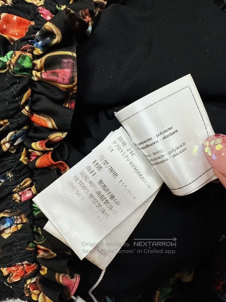 Chanel Chanel 21C early spring gem pattern printed one-shoulder p Size XXS / US 00 / IT 34 - 6 Thumbnail