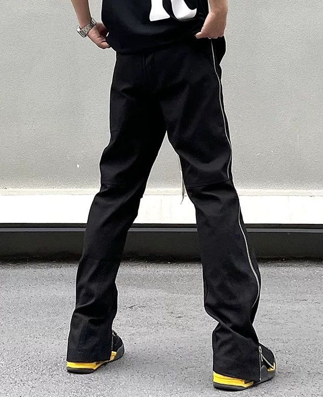 Japanese Brand × Vintage Avant garde grunge y2k drawstring zip punk pants Size US 30 / EU 46 - 3 Thumbnail