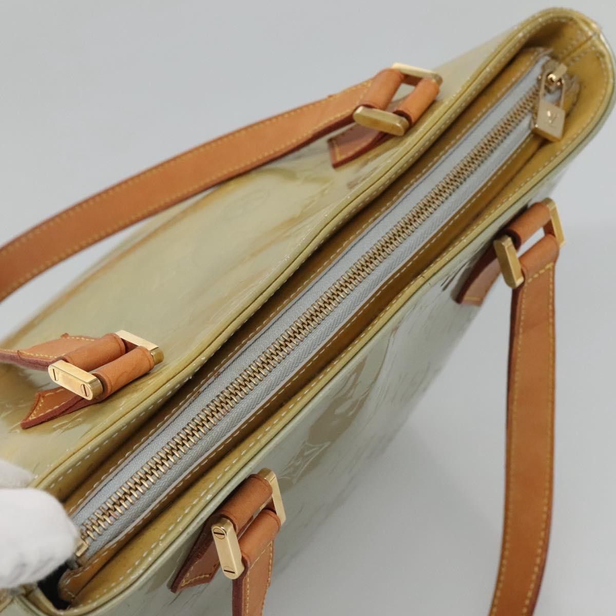 Louis Vuitton LOUIS VUITTON Monogram Vernis Houston Hand Bag Gris M91053 Size ONE SIZE - 6 Thumbnail