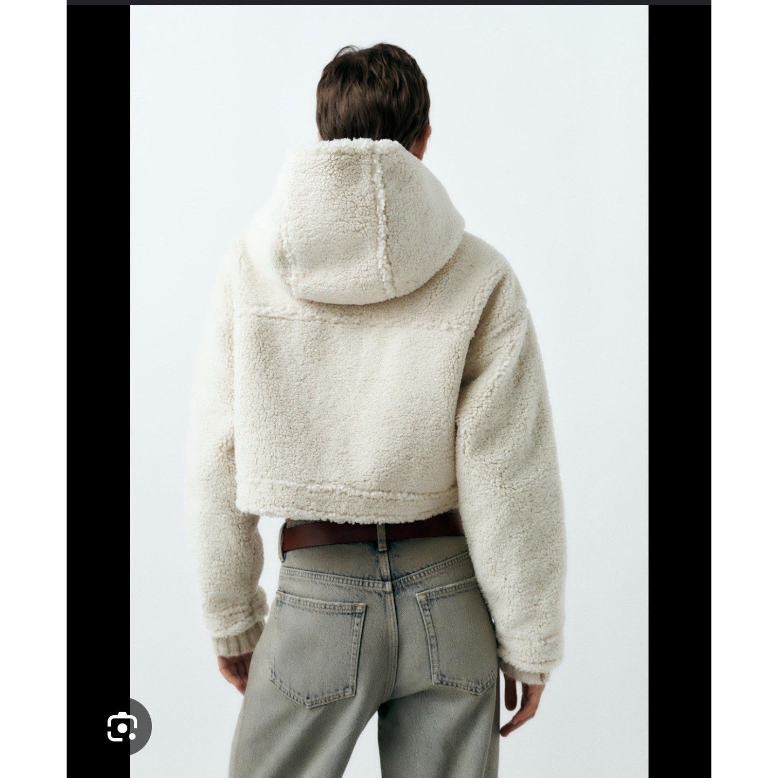Zara Zara Size XS Zara Women's Plush Cream Teddy Jacket Size XS / US 0-2 / IT 36-38 - 3 Thumbnail