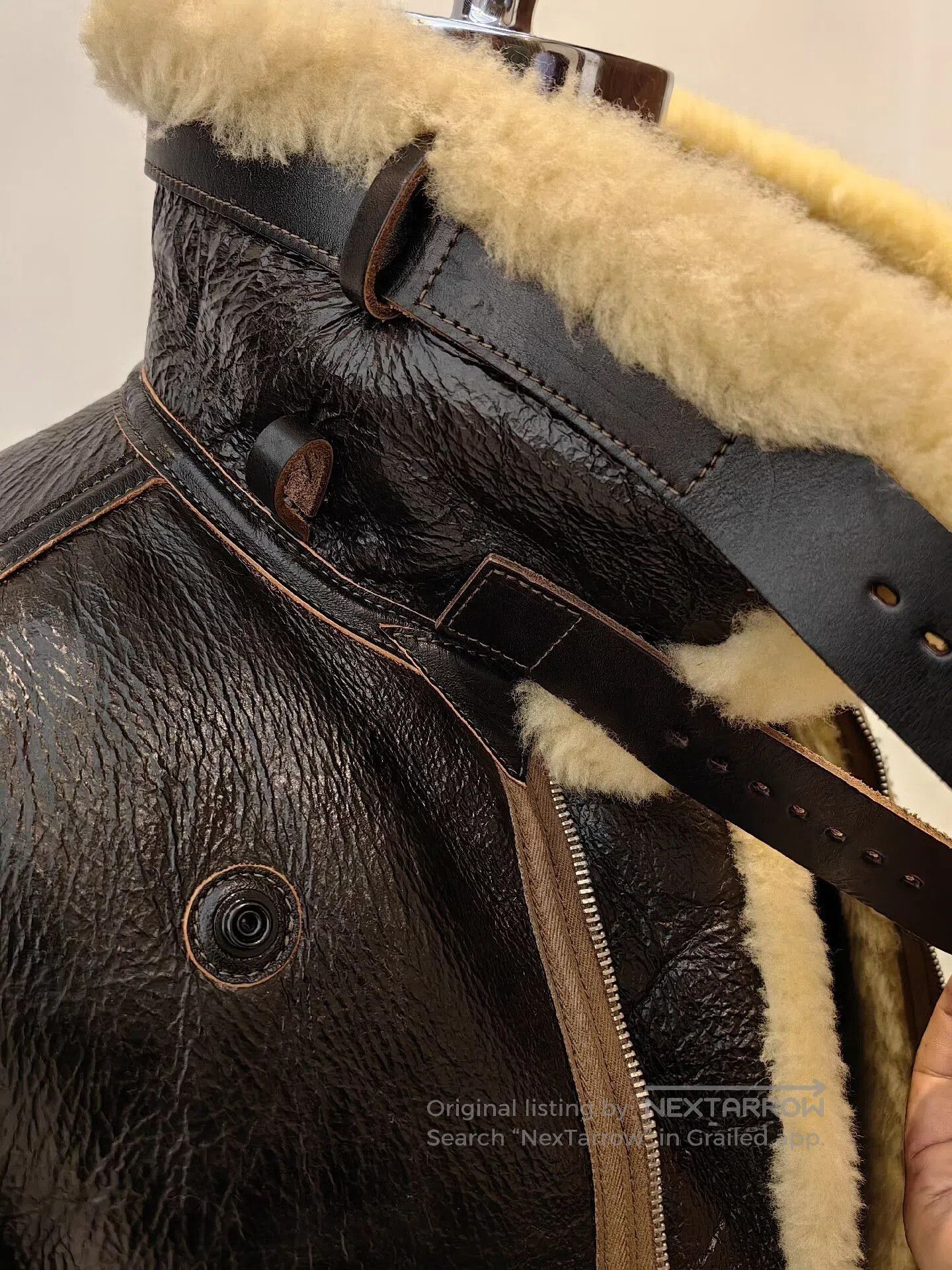 Other The REAL McCOY'S B3 Shearling Flight Jacket. Size US L / EU 52-54 / 3 - 3 Thumbnail