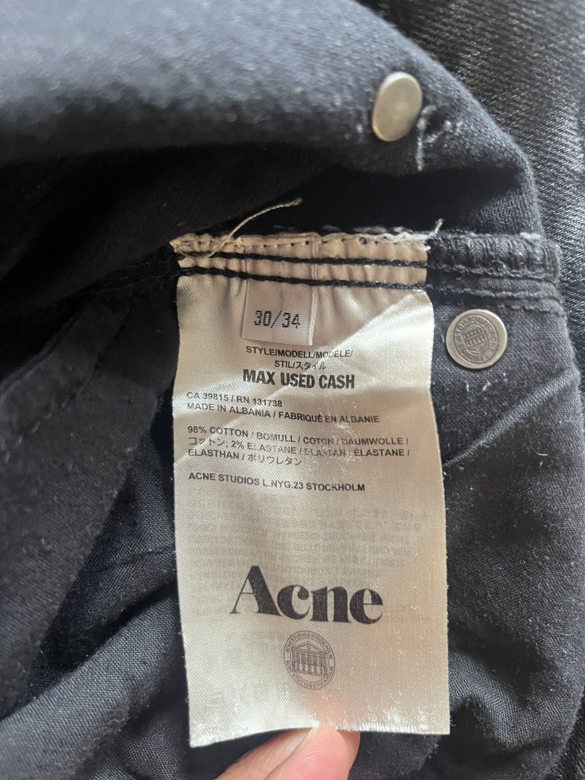 Acne Studios Acne Studios Skinny Jeans 30/34 Size US 30 / EU 46 - 4 Thumbnail