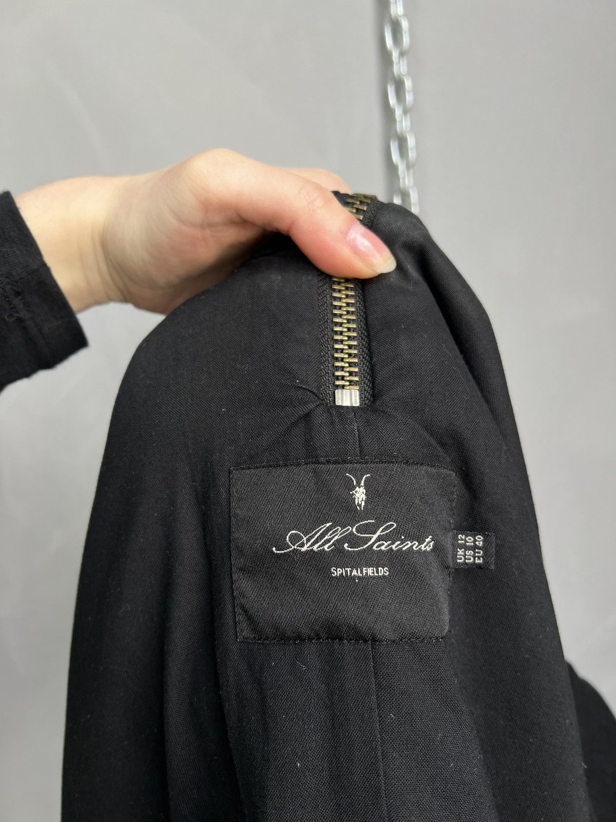 Allsaints All Saints dark fashion opium long coat rick owens style Size US S / EU 44-46 / 1 - 12 Thumbnail