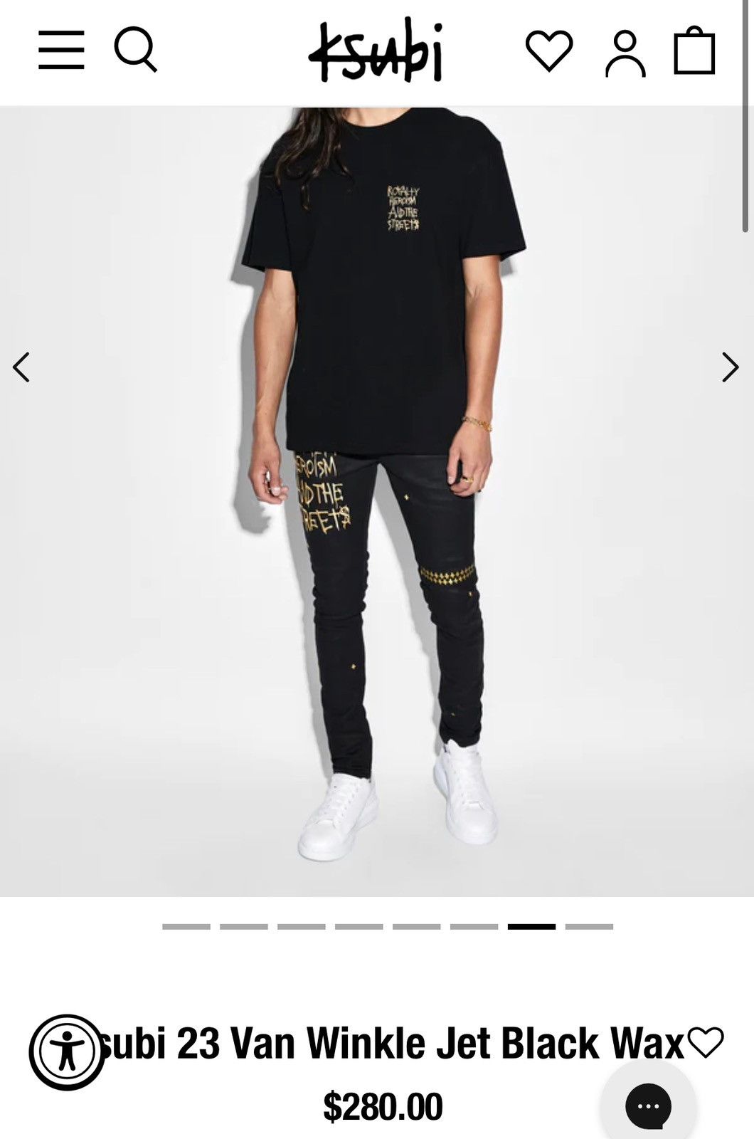 Ksubi Ksubi 23 Van Winkle Jet Black Wax Size US 32 / EU 48 - 15 Thumbnail