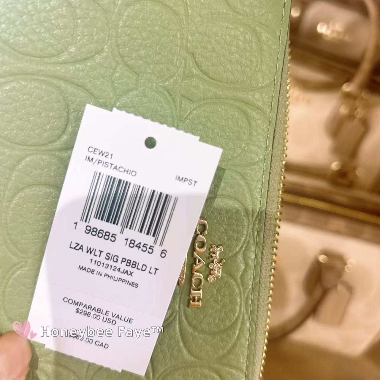 Coach Long Zip Around Wallet In Signature Leather CEW21 Size ONE SIZE - 6 Thumbnail