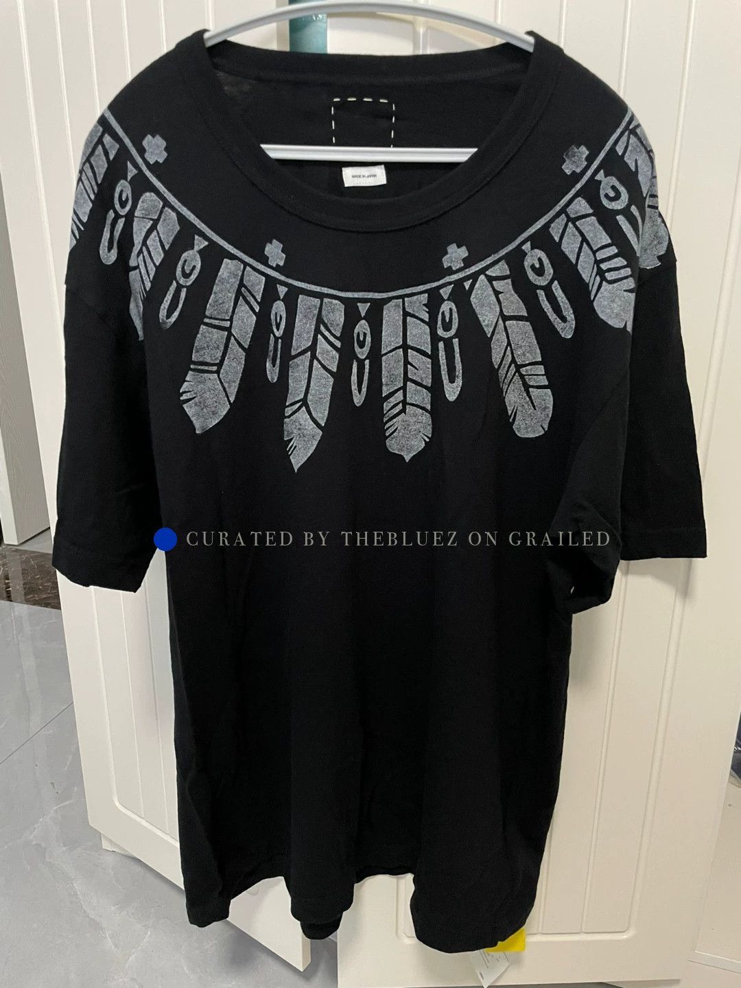 Visvim Rare Hand-Painted Black Jumbo Tee Size US XL / EU 56 / 4 - 1 Thumbnail