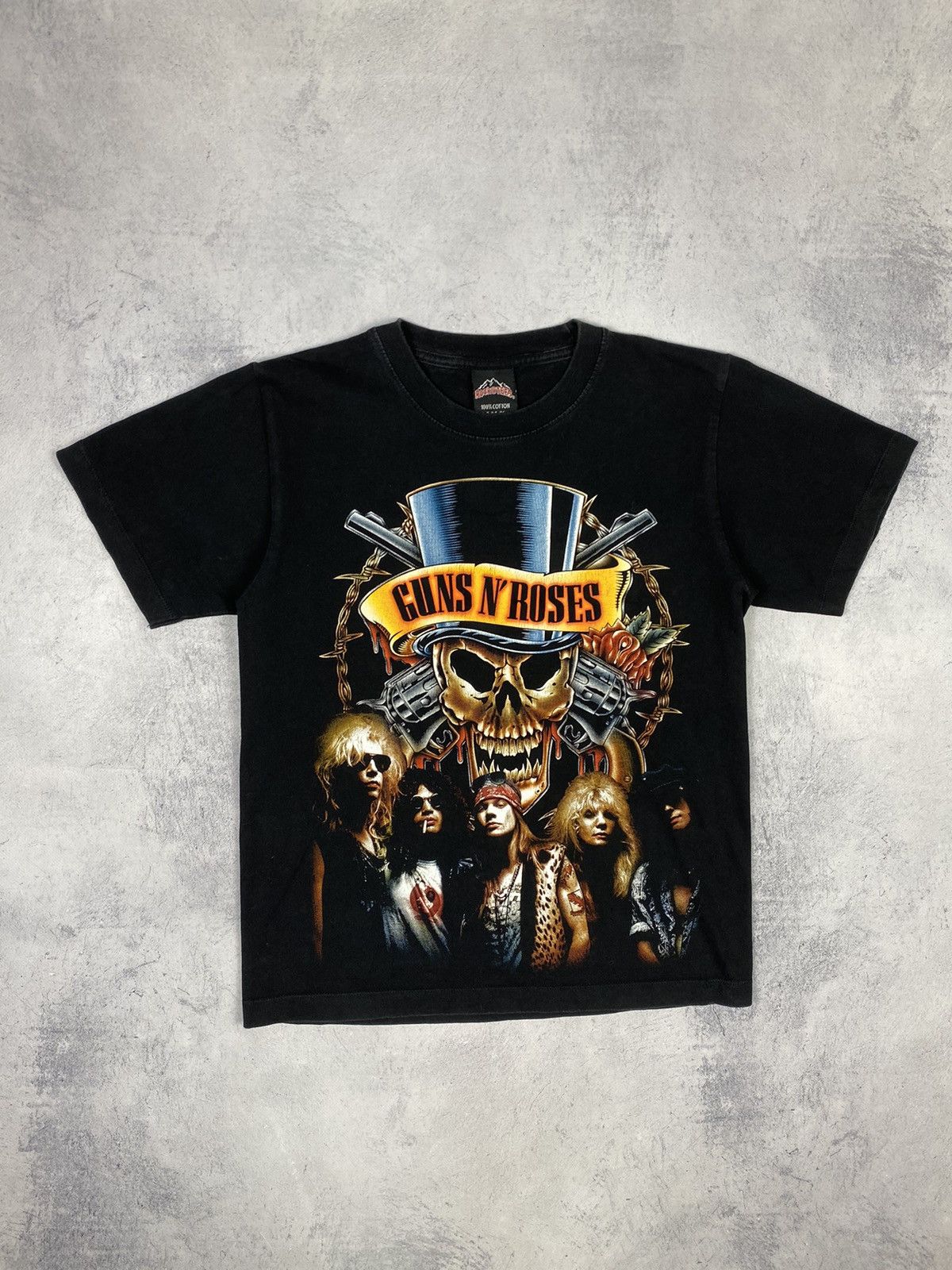 Guns N' Roses × Vintage Vintage 90 s Guns N' Roses Over Print Rock Band Tee Size US S / EU 44-46 / 1 - 1 Thumbnail