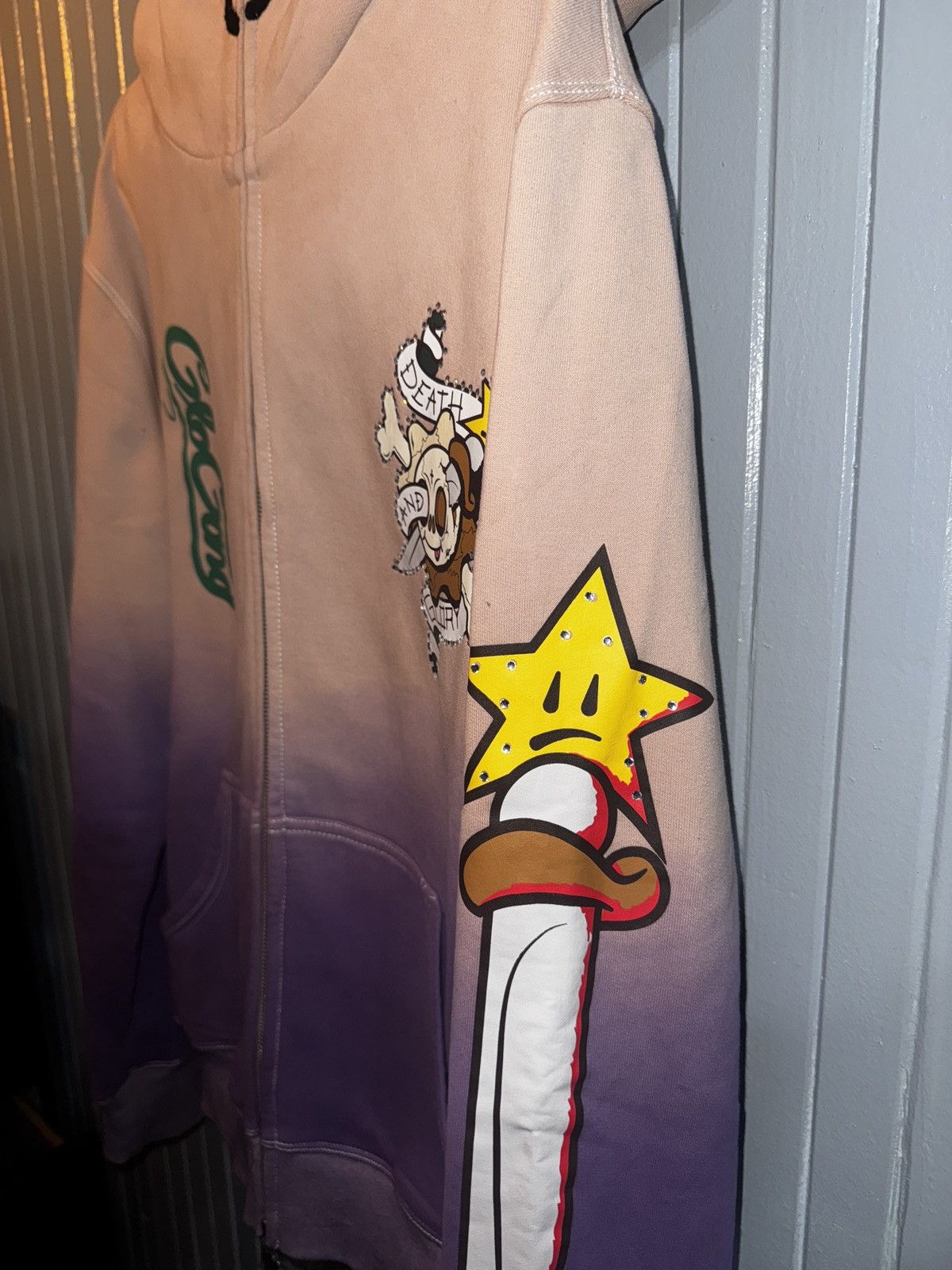 Glo Gang Glo Gang Full Zip Hoodie Death and Glory Ed Hardy Size US XL / EU 56 / 4 - 4 Thumbnail