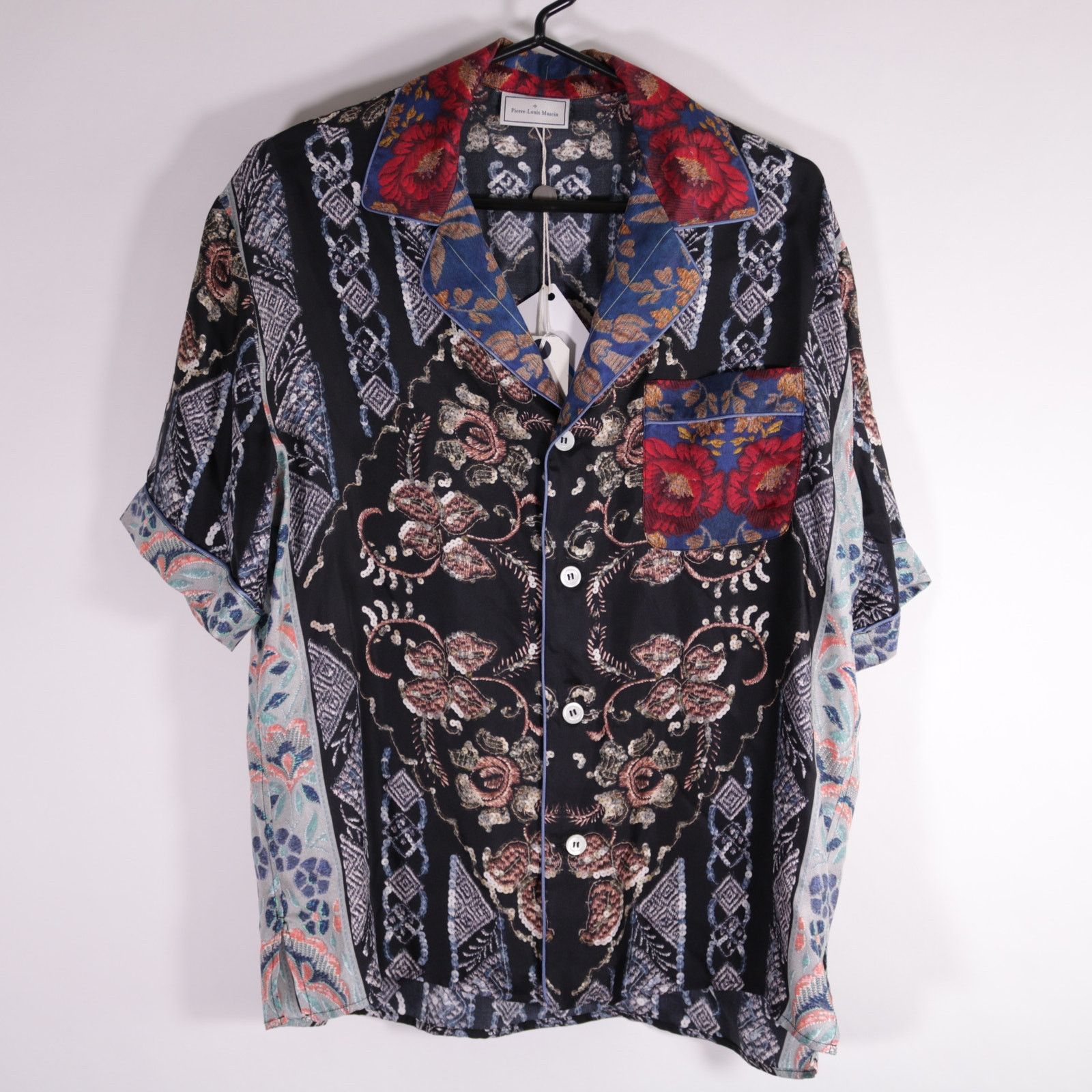 Pierre Louis Mascia Silk Aloe Shirt S Brand New