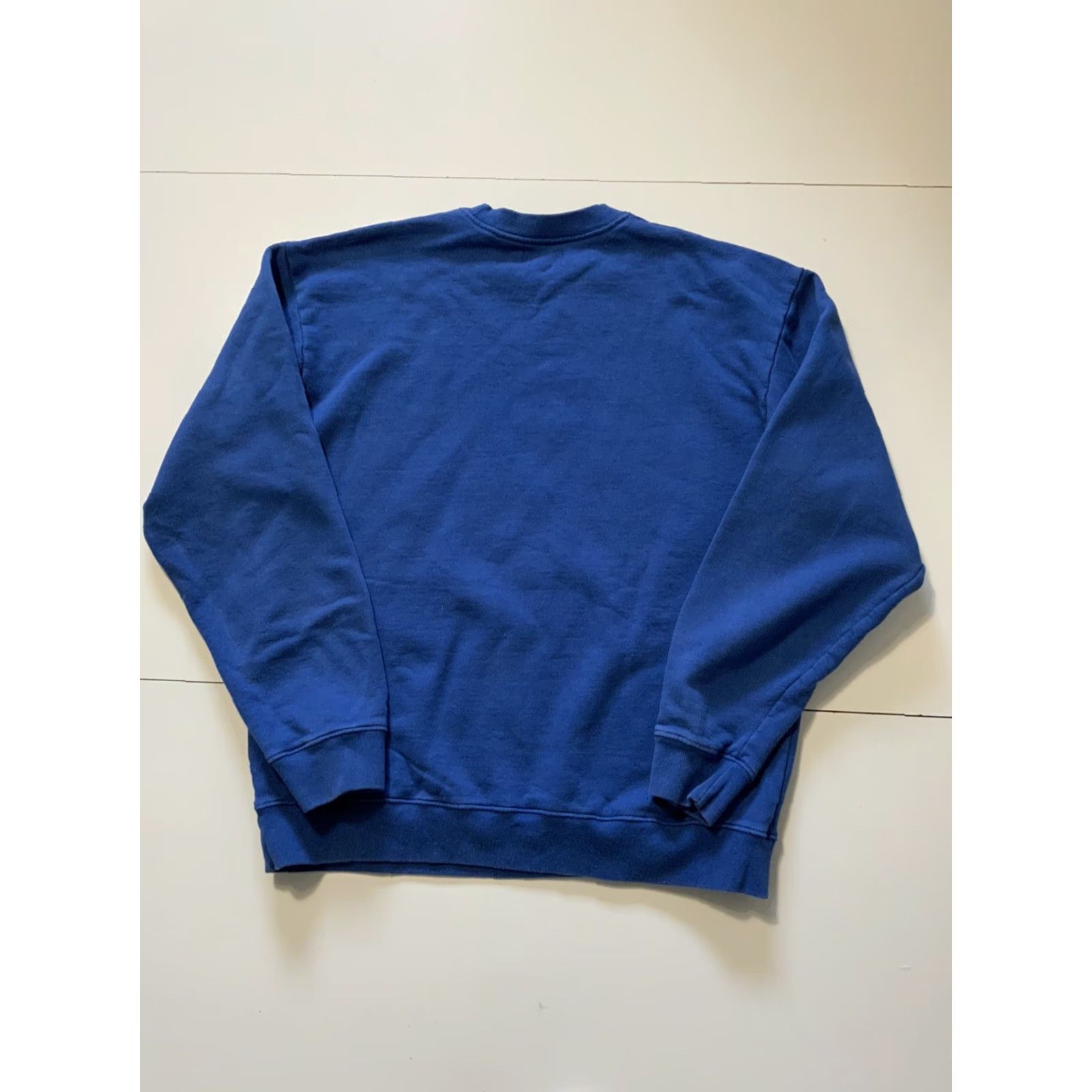 REEF VINTAGE Karmagawa Embroidered Save The Reef Blue Fleece Pullover Crewneck Sweatshirt XL Mens Size US XL / EU 56 / 4 - 2 Thumbnail