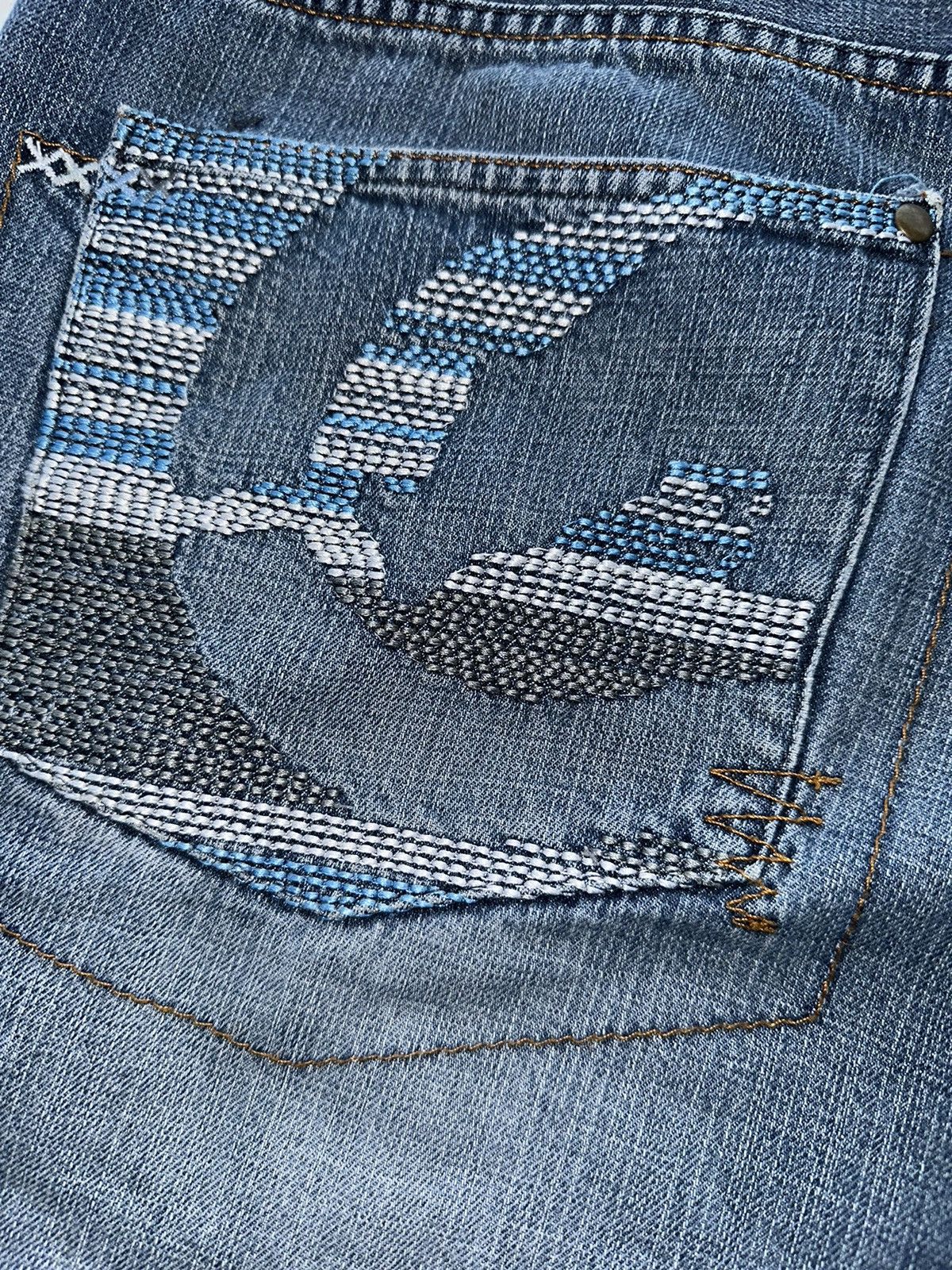 Ecko Unltd. × Vintage Crazy Vintage Y2K Baggy Grunge Skater Jean Shorts Jorts! Size US 40 / EU 56 - 3 Thumbnail