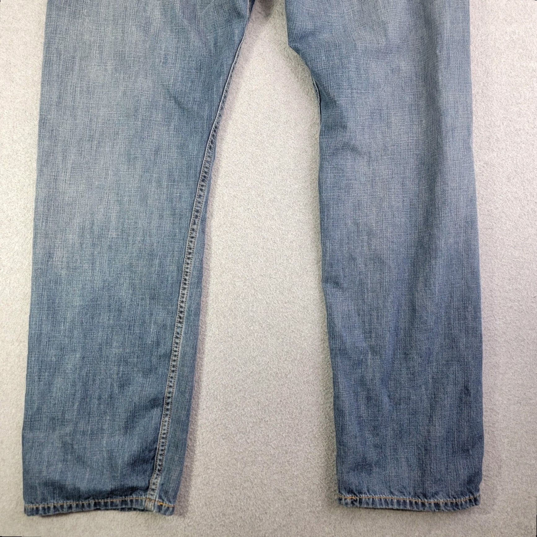 Levi's Levi's 505 Jeans Mens 38x32 Blue Regular Fit Straight Leg Denim Pants Medium Wash Size US 38 / EU 54 - 5 Thumbnail