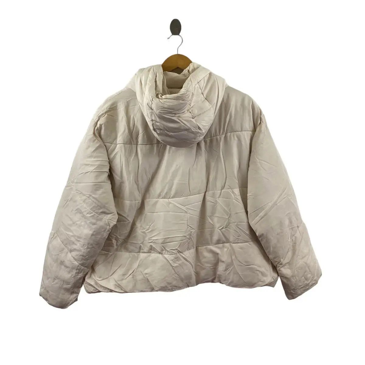 Zara ZARA COLLECTION Beige Puffer Down Jacket Hoodie Windbreaker Size L / US 10 / IT 46 - 4 Thumbnail