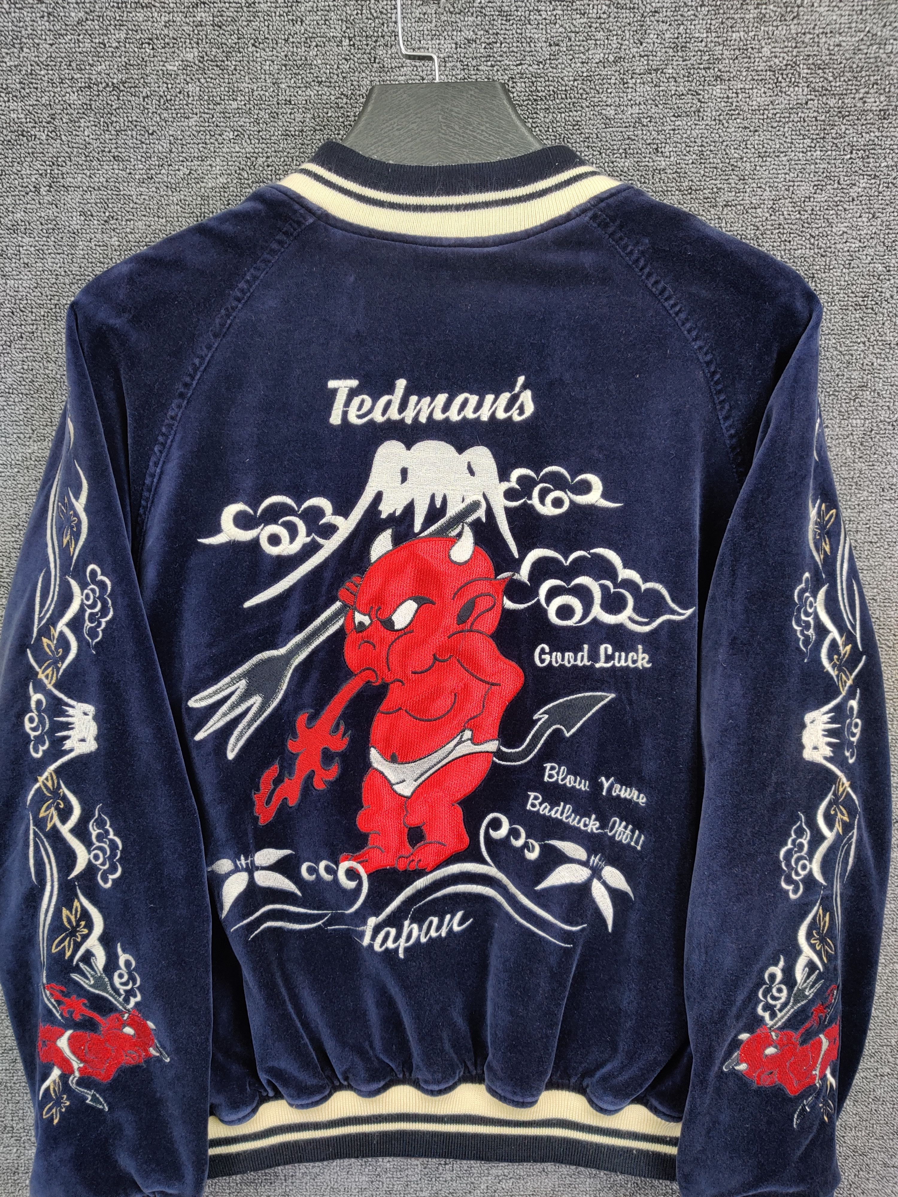 Tedman Vintage Tedman Sukajan Reversible Embroidery Velvet Jacket Size US L / EU 52-54 / 3 - 7 Thumbnail