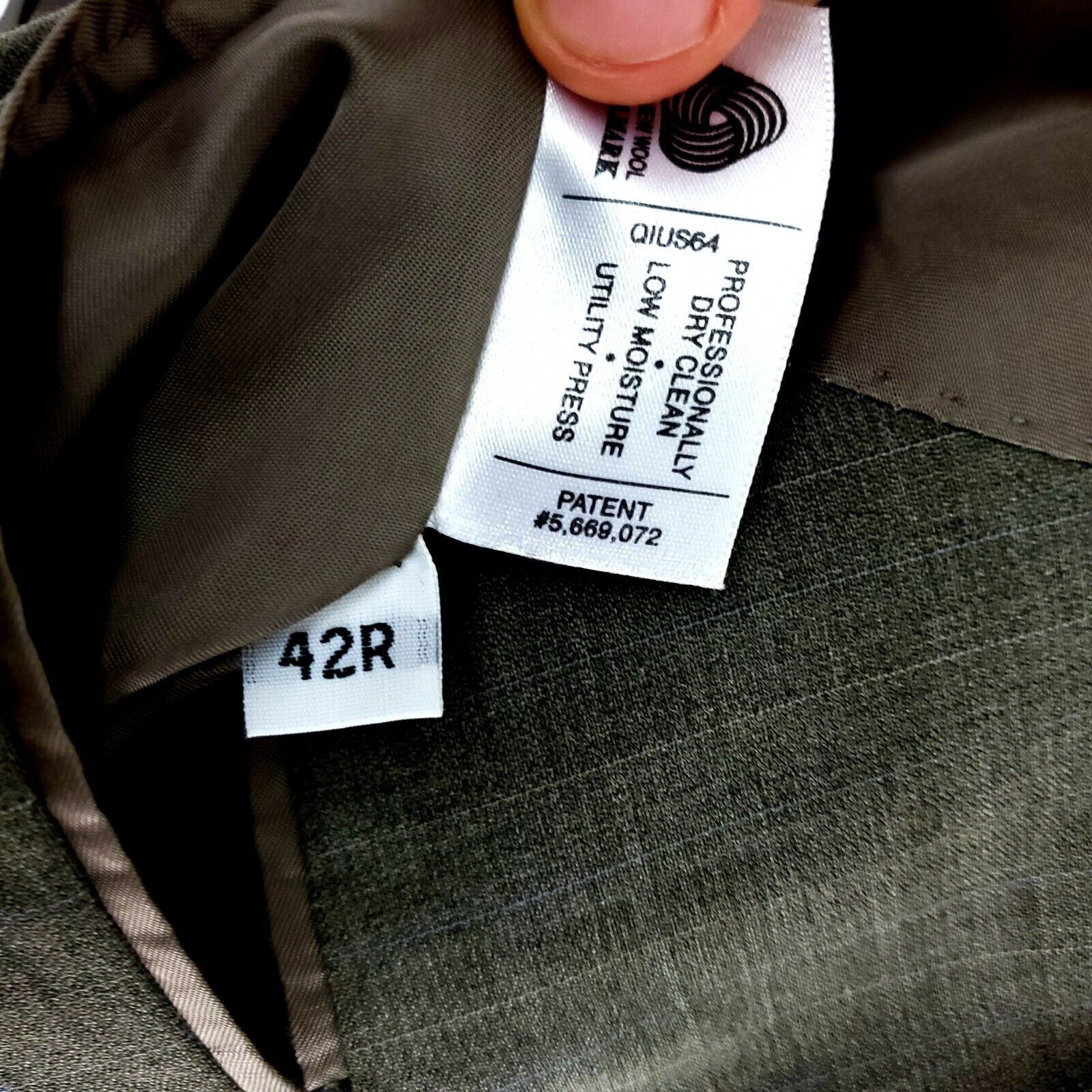 Hart Schaffner Marx Hart Schaffner Marx Gold Trumpeter Wool 2 Button Blazer 40R Size 40R - 9 Thumbnail