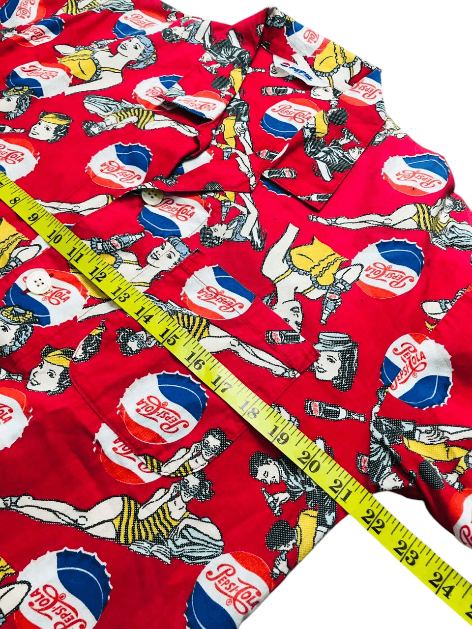 Pepsi Vintage Pepsi Cola All Over Print Button Up Shirt Size US M / EU 48-50 / 2 - 12 Thumbnail