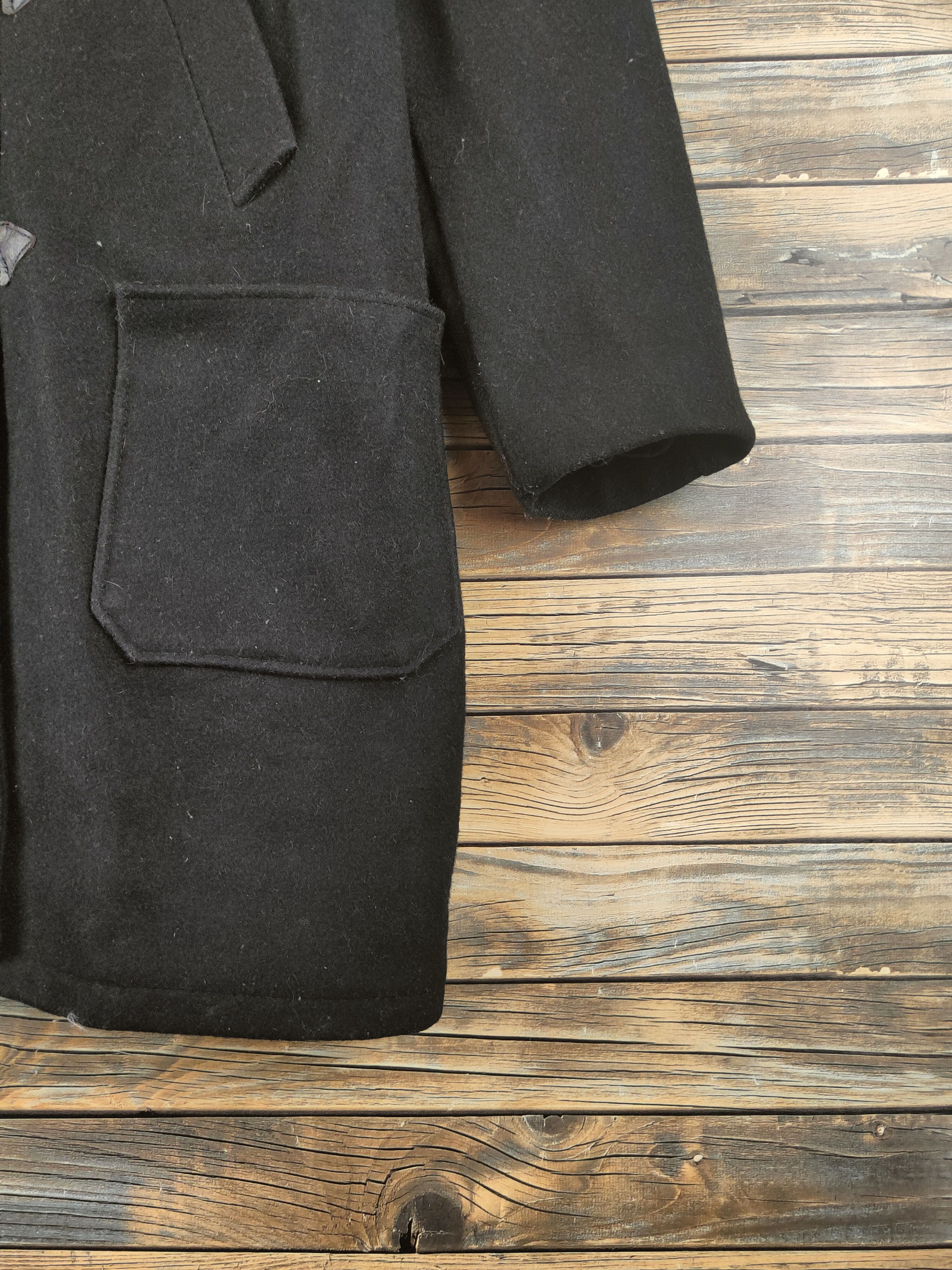 Schott Schott Black Hoodie Duffle Coats #S2869 Size US L / EU 52-54 / 3 - 6 Thumbnail