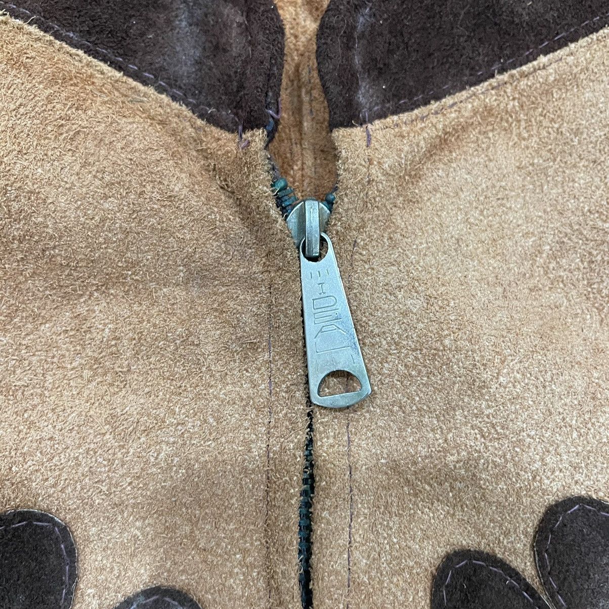 Native × Vintage RARE Vintage Genuine Leather Zipper Poncho Size L / US 10 / IT 46 - 15 Thumbnail