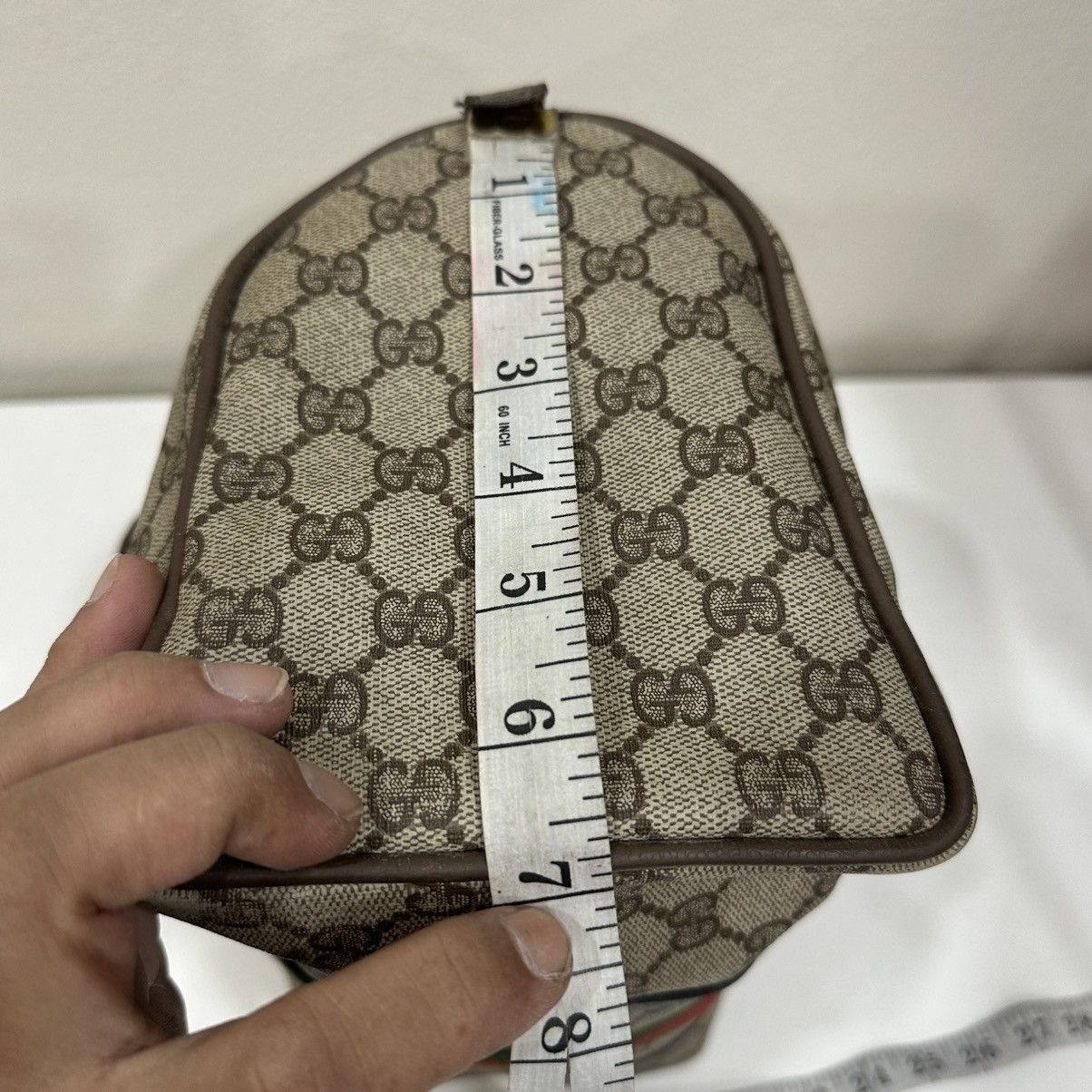 Gucci ‼️LASTDROP‼️ VINTAGE GUCCI GG SUPREME WEB BOSTON BAG Size ONE SIZE - 7 Thumbnail