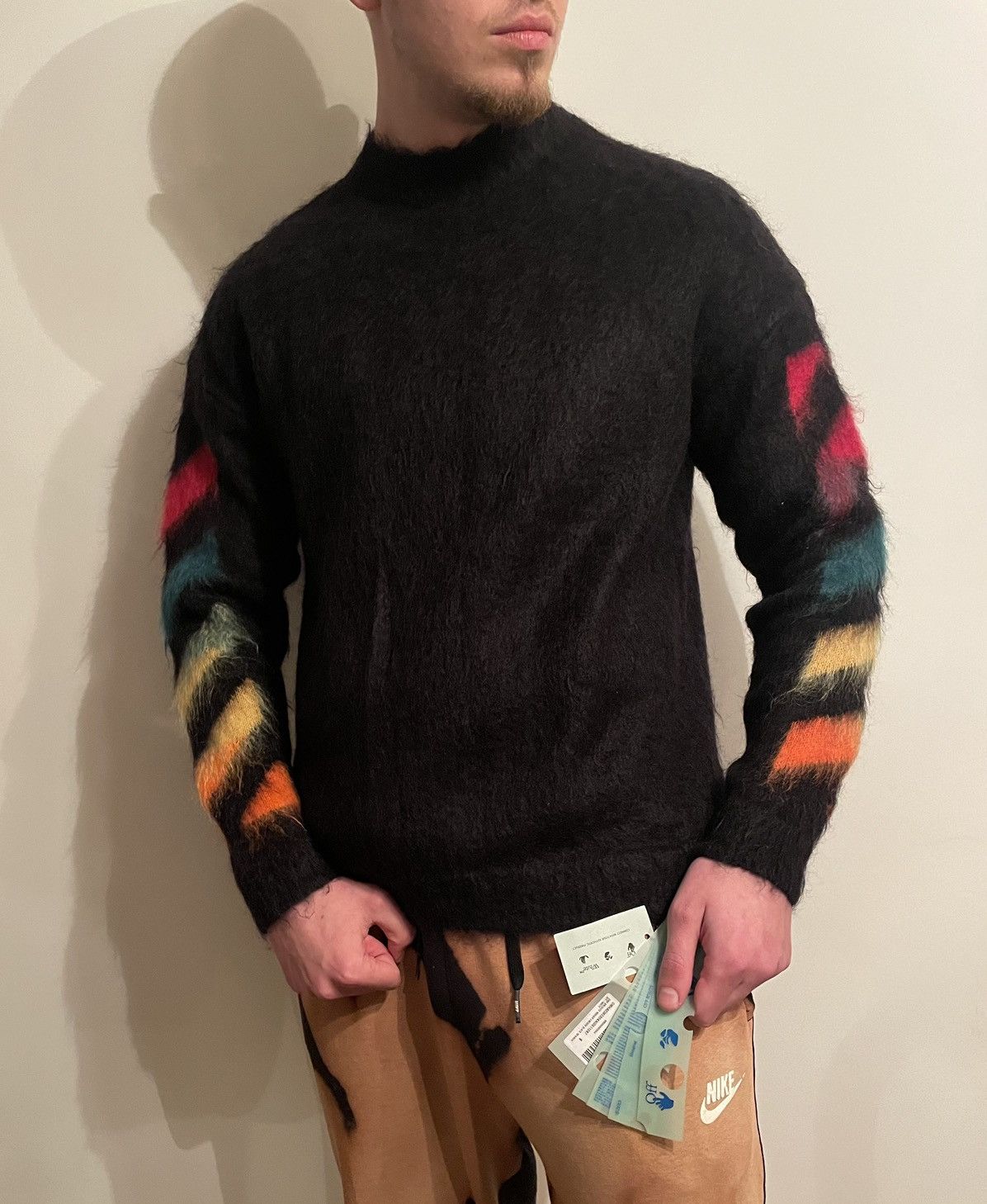 Off-White 💥NWT💥 OFF-WHITE GRADIENT MOHAIR SWEATER Size US S / EU 44-46 / 1 - 15 Thumbnail