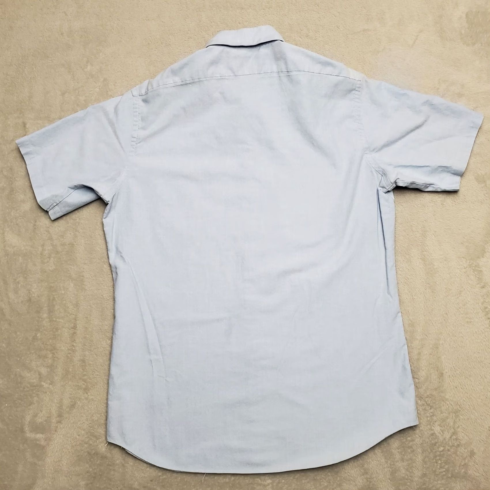 Needles VINTAGE Towncraft Shirt Mens 16 Blue Single Needle Tailoring DadGrandpa 80s 90s Size US L / EU 52-54 / 3 - 5 Thumbnail