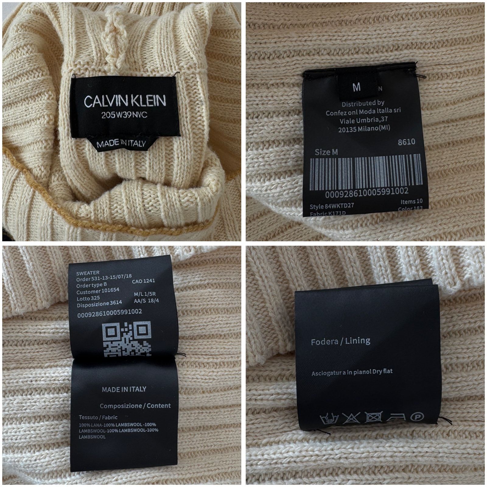 Calvin Klein 205W39NYC Calvin Klein 205W39NYC by Raf Simons Ribbed Knit Sweater Size US M / EU 48-50 / 2 - 4 Thumbnail
