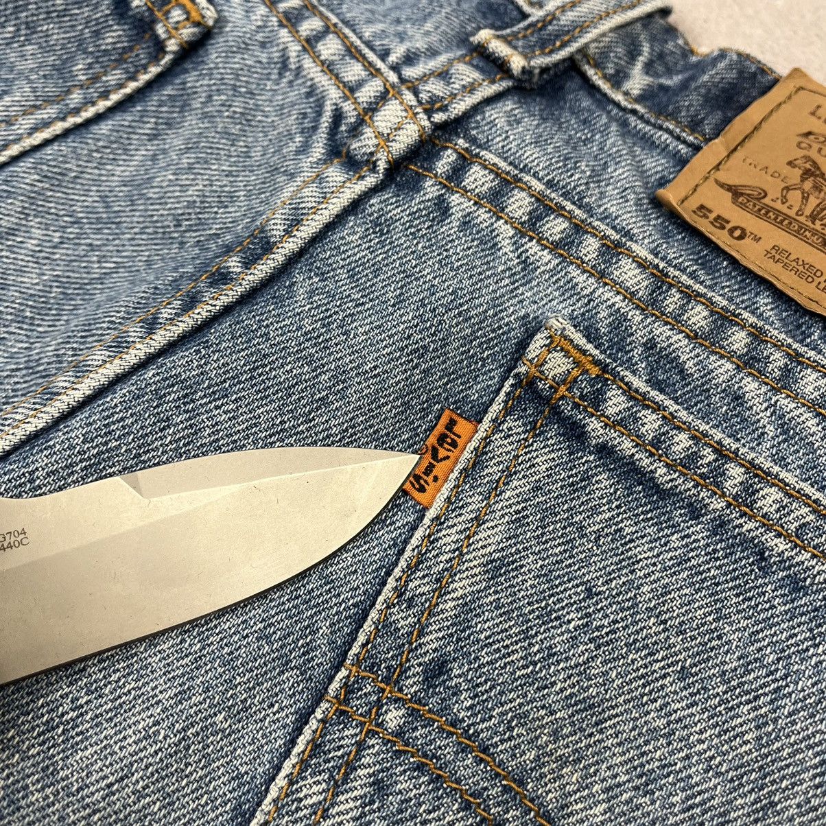 Levi's Vintage Levi’s 550 relaxed fit baby blue USA Jeans 90’s Size US 34 / EU 50 - 5 Thumbnail