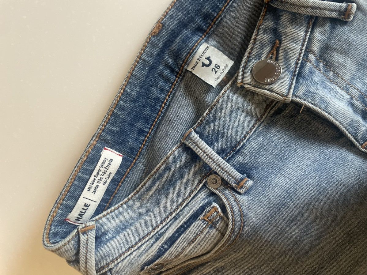True Religion True Religion Halle crystal fringe jeans 26 Size 26" / US 2 / IT 38 - 6 Thumbnail