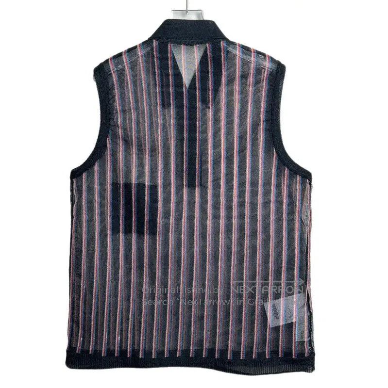 Miu Miu Miu Miu Multi-Striped Sleeveless Polo Shirt . Size M / US 6-8 / IT 42-44 - 2 Thumbnail