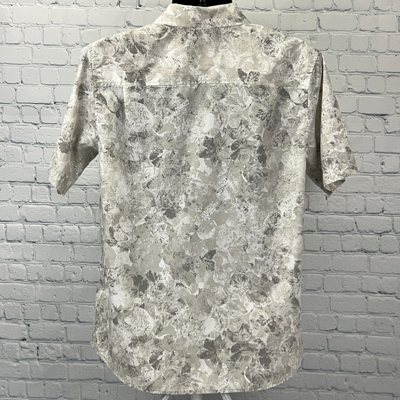 Marmot Marmot Button Front Shirt Gray Floral Shilla Peru Inspired M Size US M / EU 48-50 / 2 - 3 Thumbnail