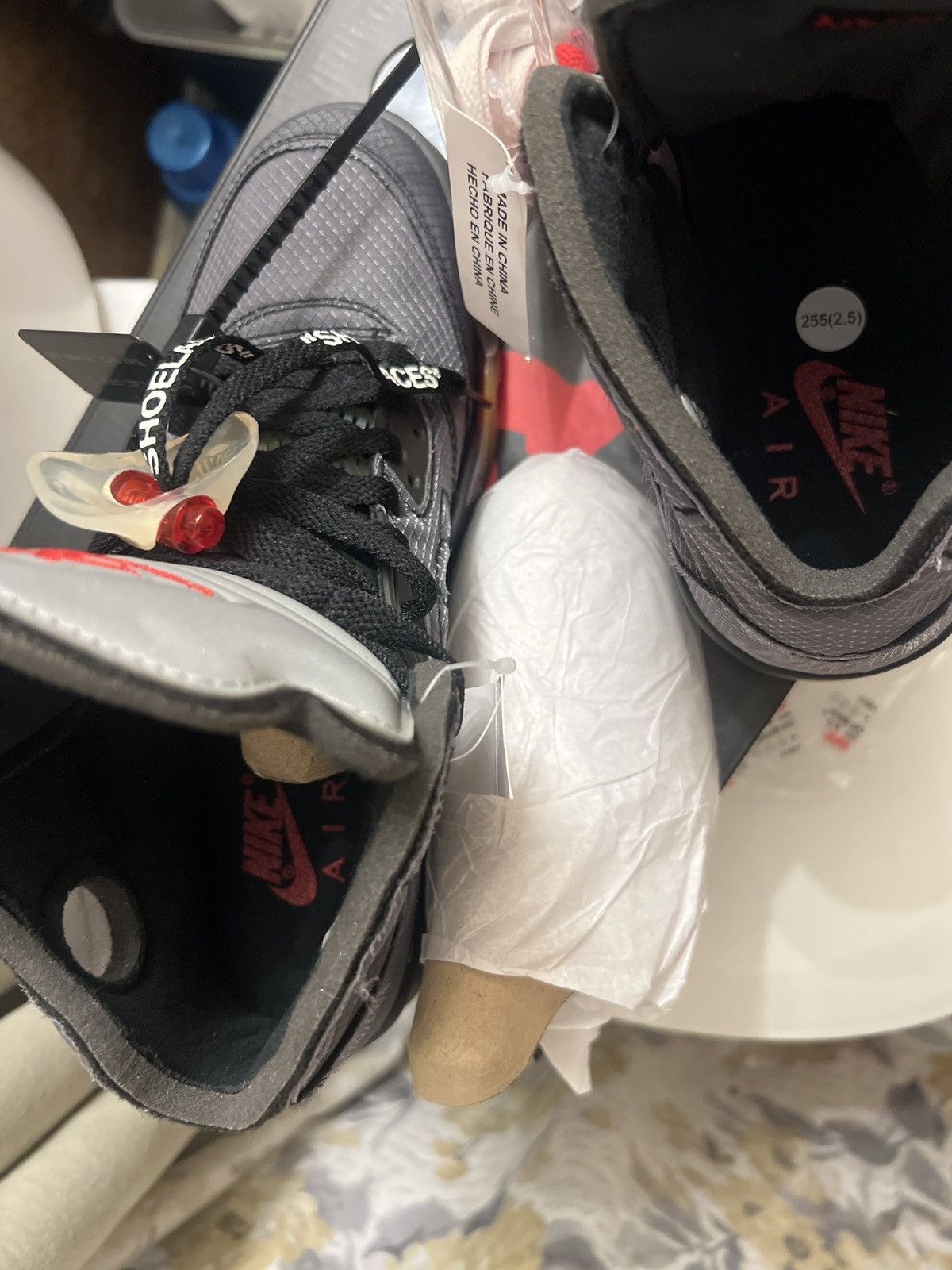 Jordan Brand × Nike × Off-White Jordan 5 Muslin Size US 7.5 / EU 40-41 - 11 Thumbnail