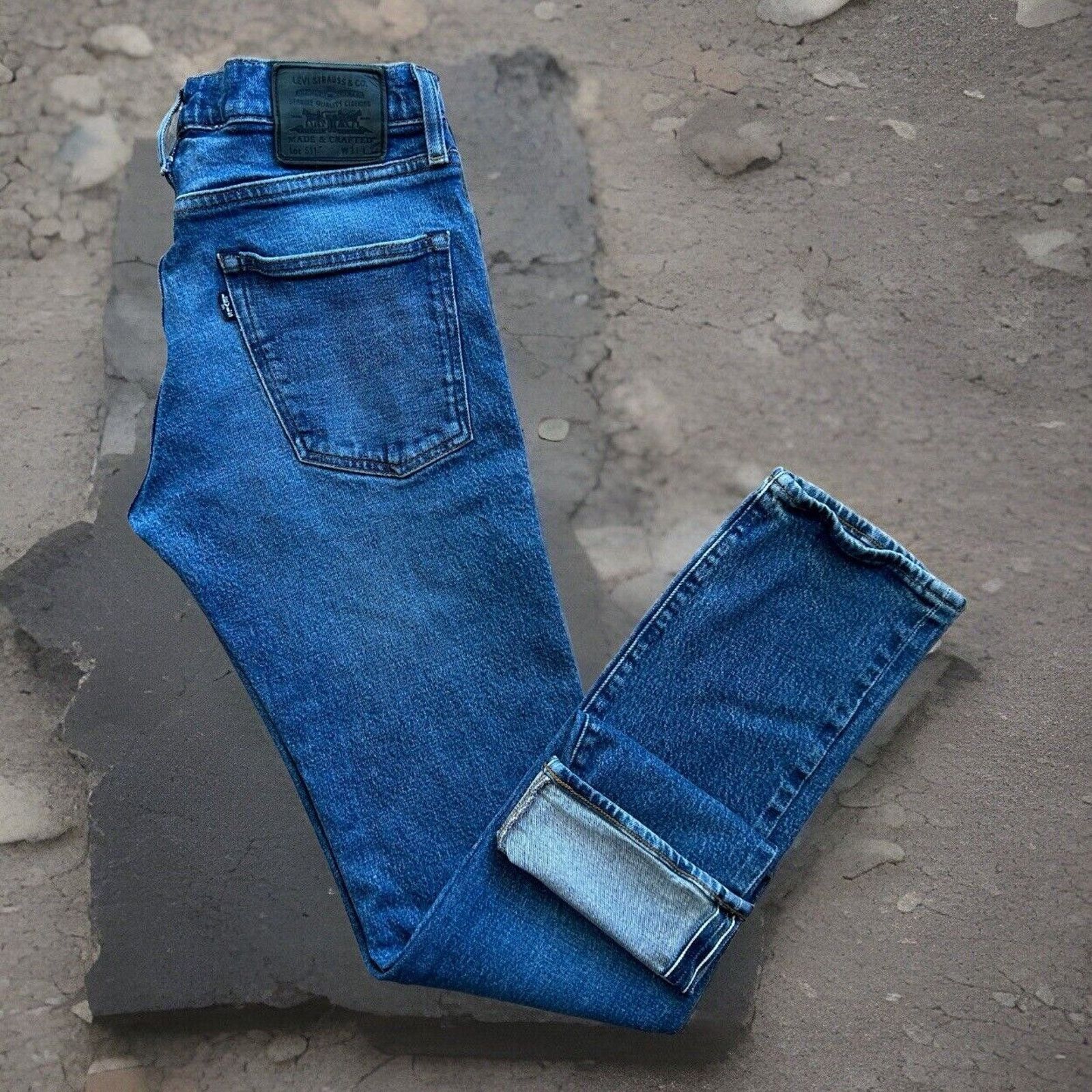 Levi's Levis 511 Selvedge Jeans 30 Slim Fit Made & Crafted Workwear Size US 30 / EU 46 - 1 Thumbnail