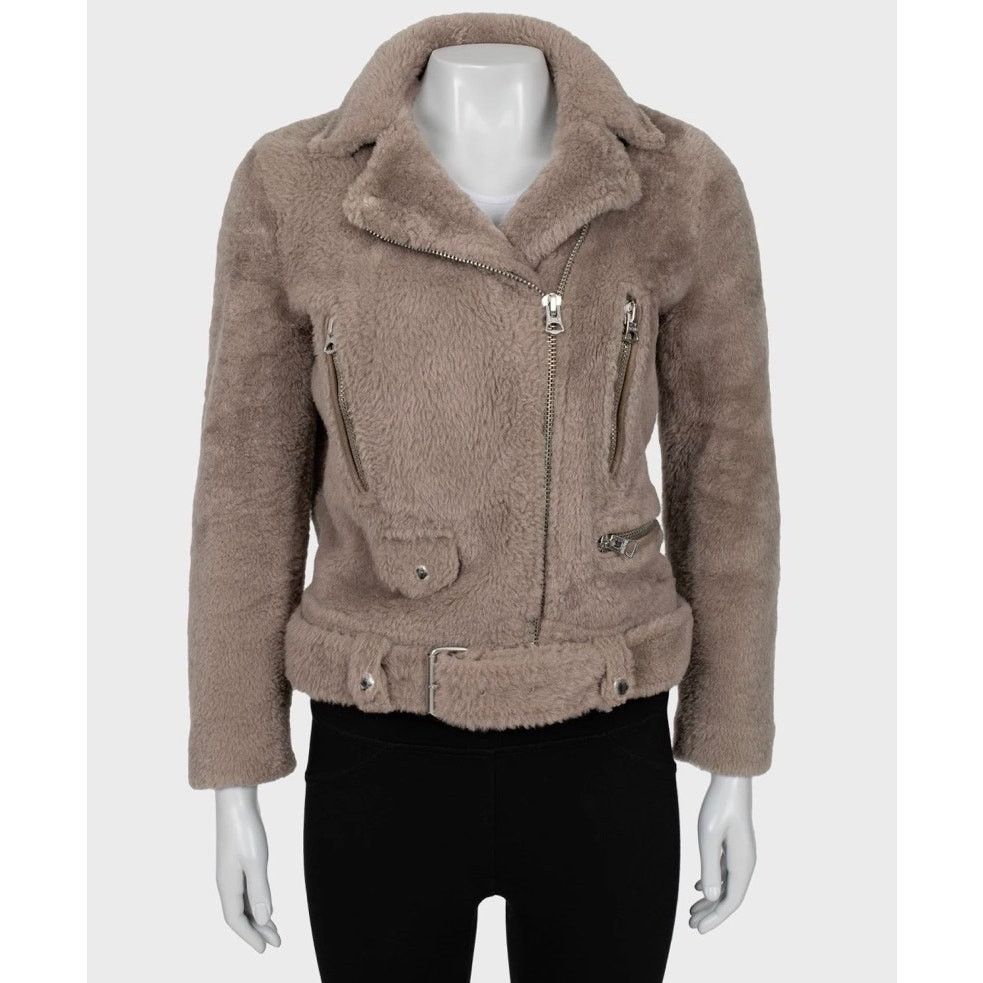 Acne Studios Acne Studios Brown Shearling Jacket - Size EU36 / S Size S / US 4 / IT 40 - 1 Thumbnail