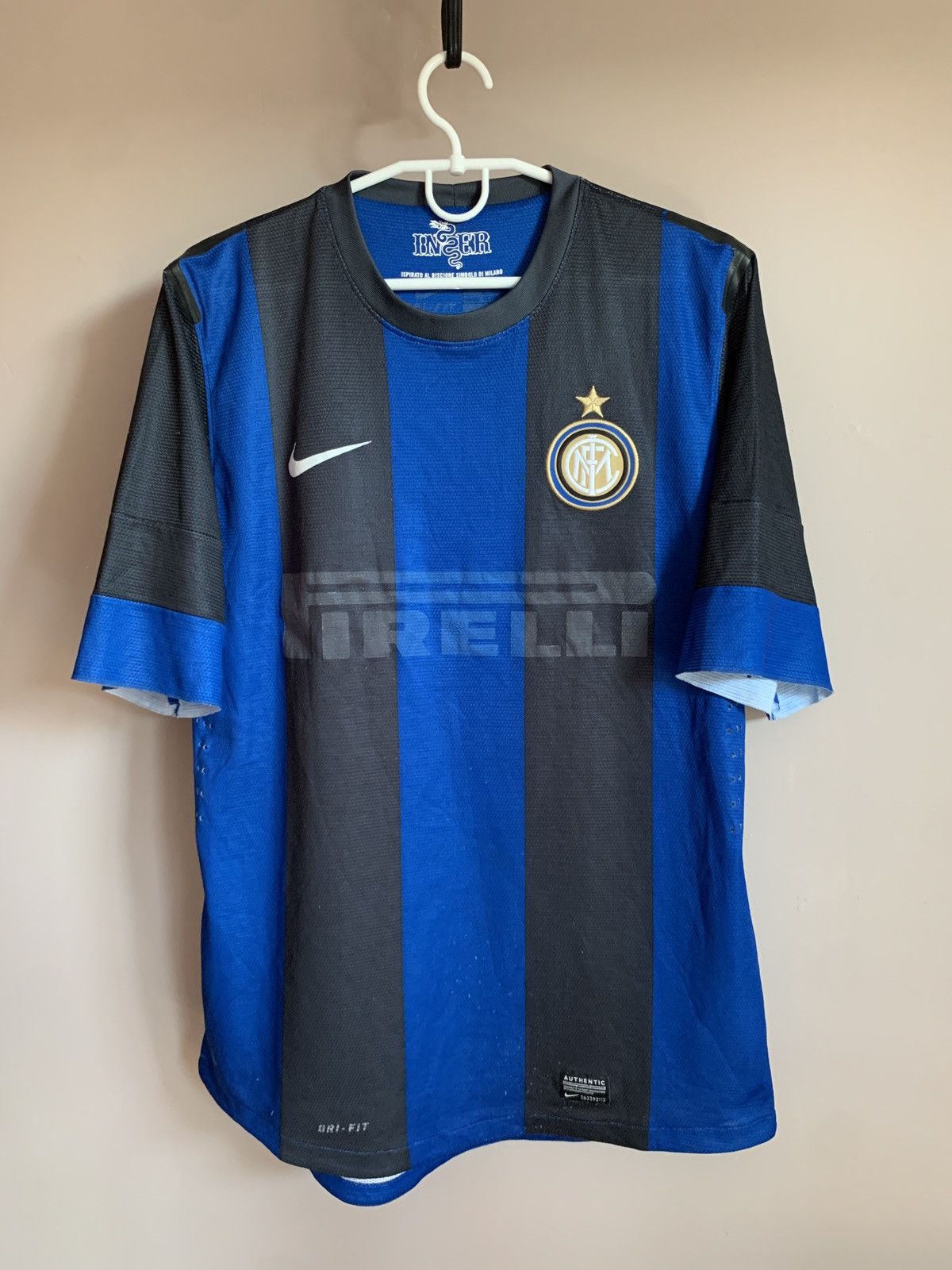 Nike Inter Milan Home Football Shirt Nike Player Issue Jersey L Size US L / EU 52-54 / 3 - 1 Thumbnail