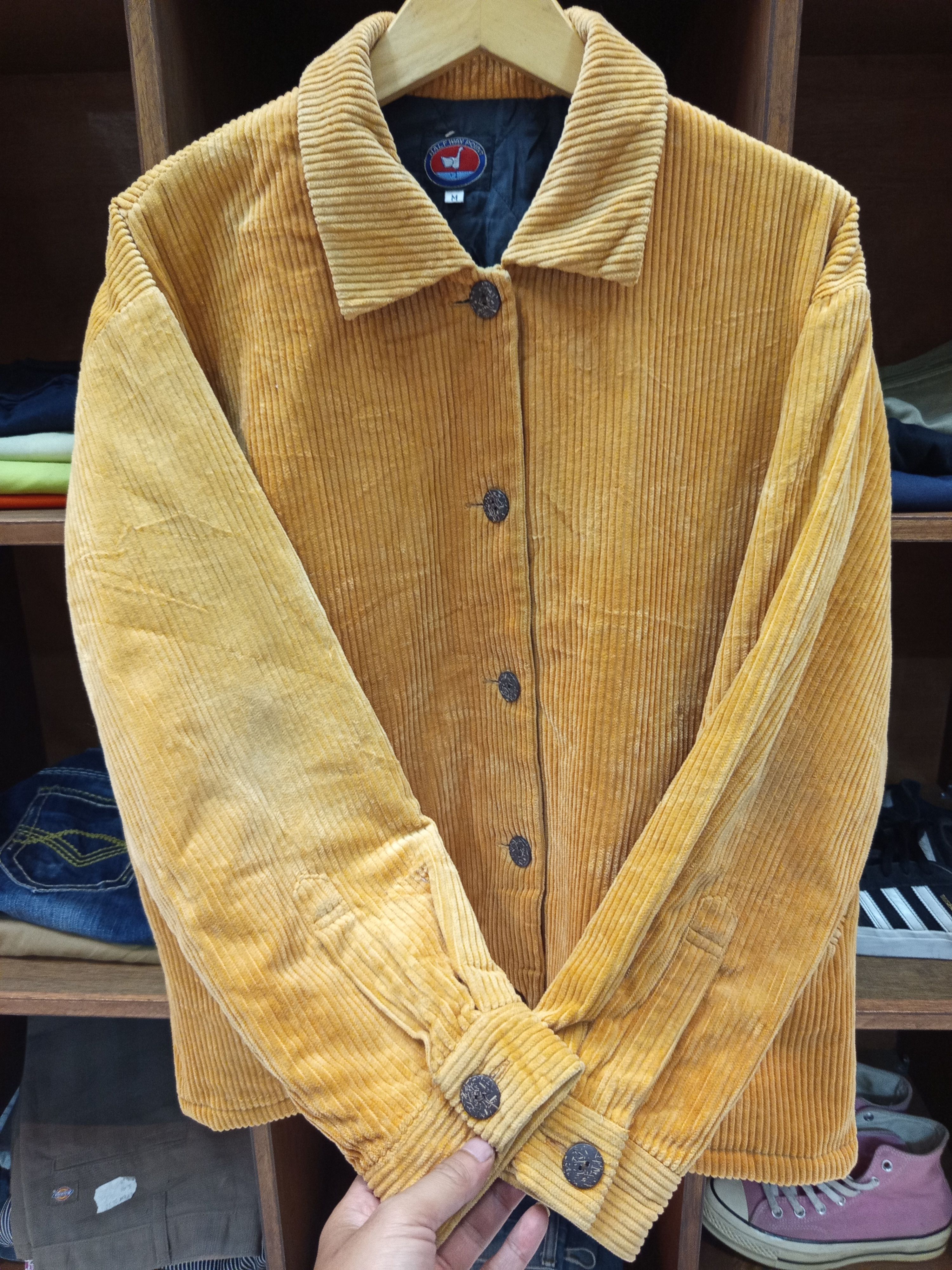 Vintage 1990s Quilted Corduroy Jacket Size M / US 6-8 / IT 42-44 - 5 Thumbnail