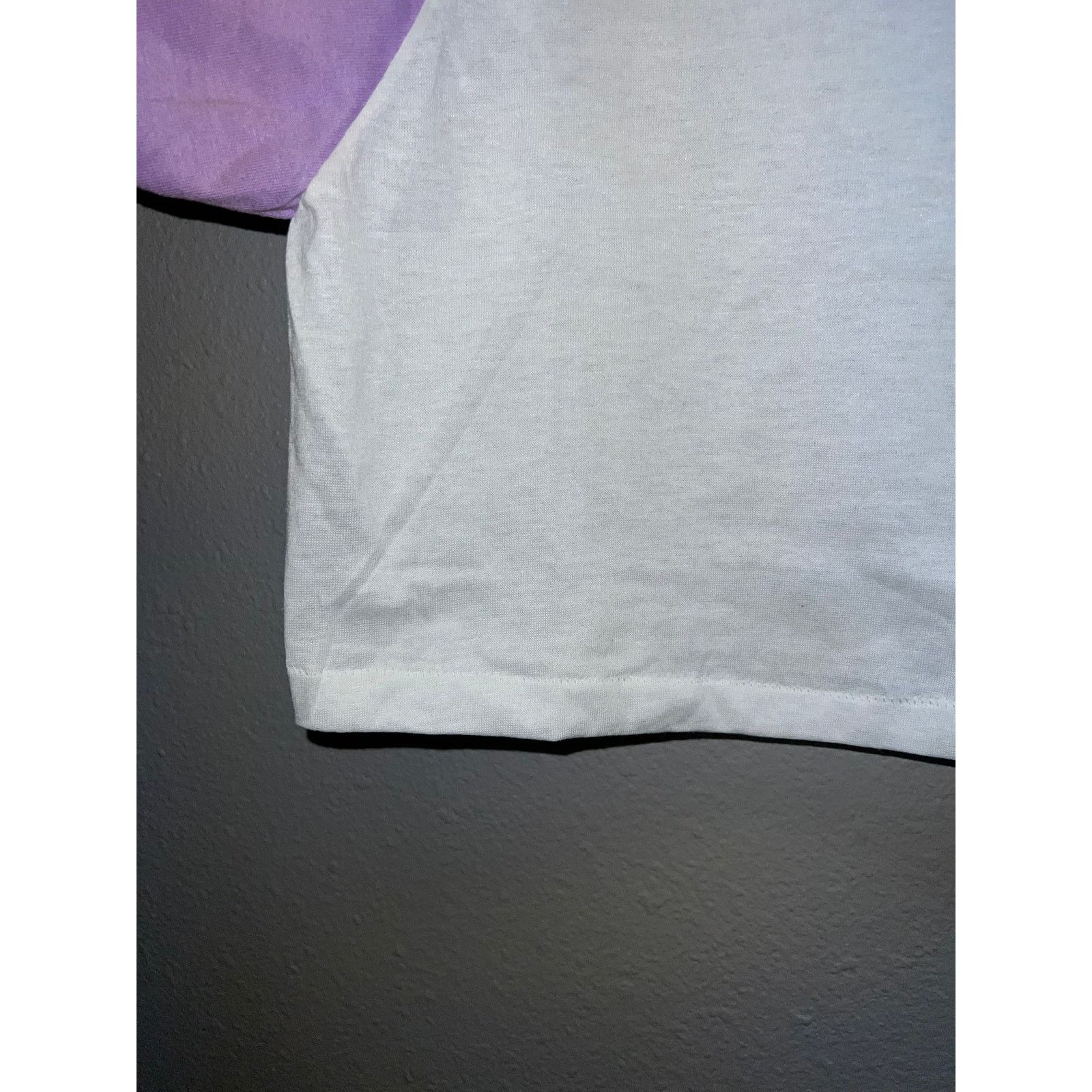 Other 80s Vintage Women's Sportswear White Purple Crop Top Shirt S Size S / US 4 / IT 40 - 5 Thumbnail