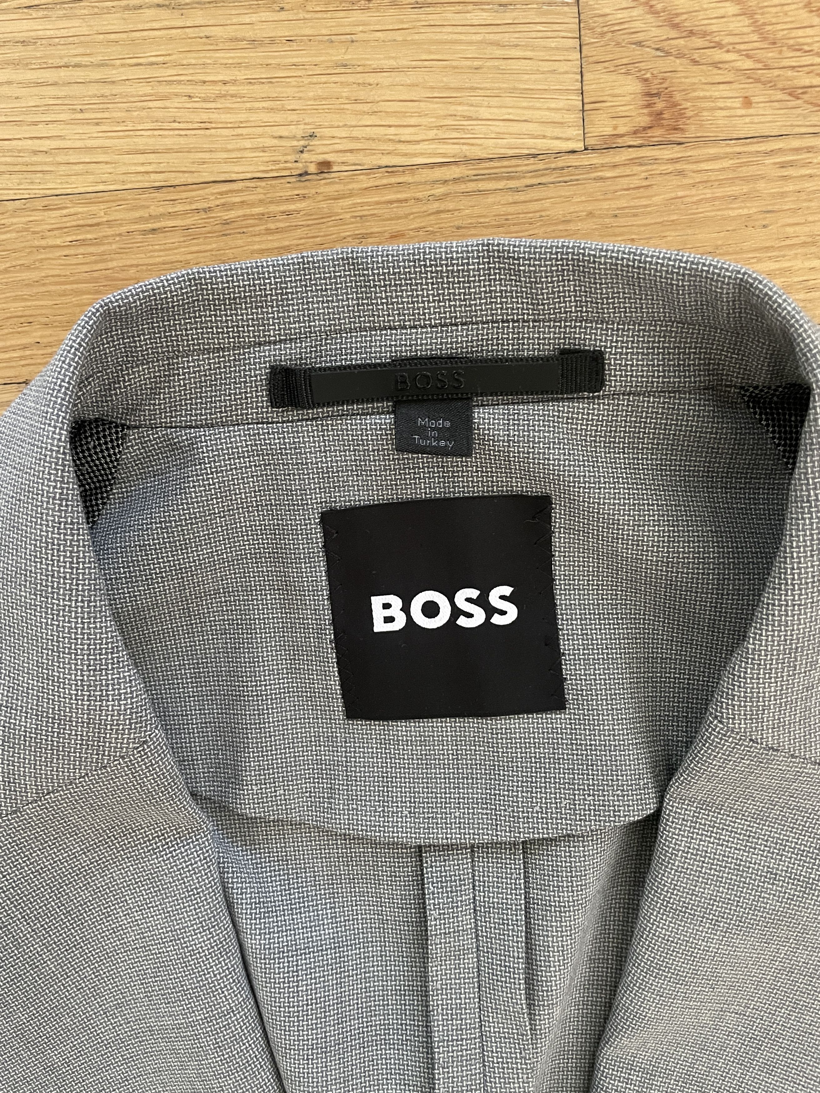 Hugo Boss Slim-Fit Suit in Micro-Patterned Preformance-Stretch Cloth Size 42R - 4 Thumbnail