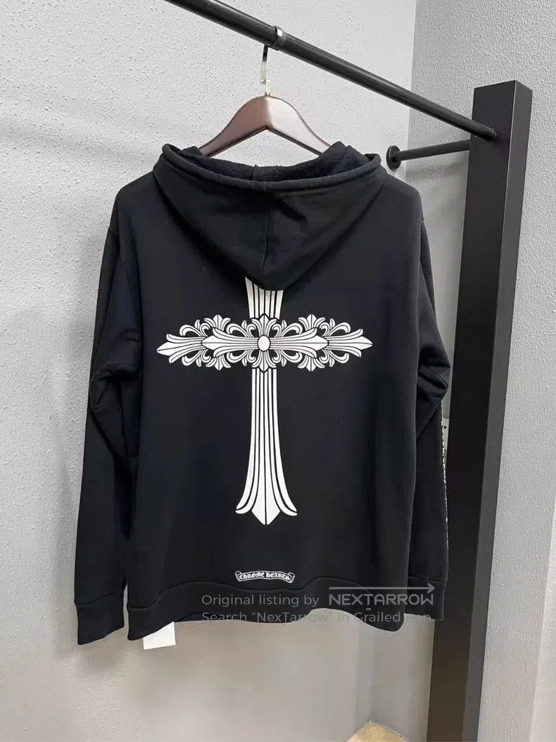 Chrome Hearts Chrome Hearts Hoodie with Vine Cross Design. Size US XL / EU 56 / 4 - 2 Thumbnail