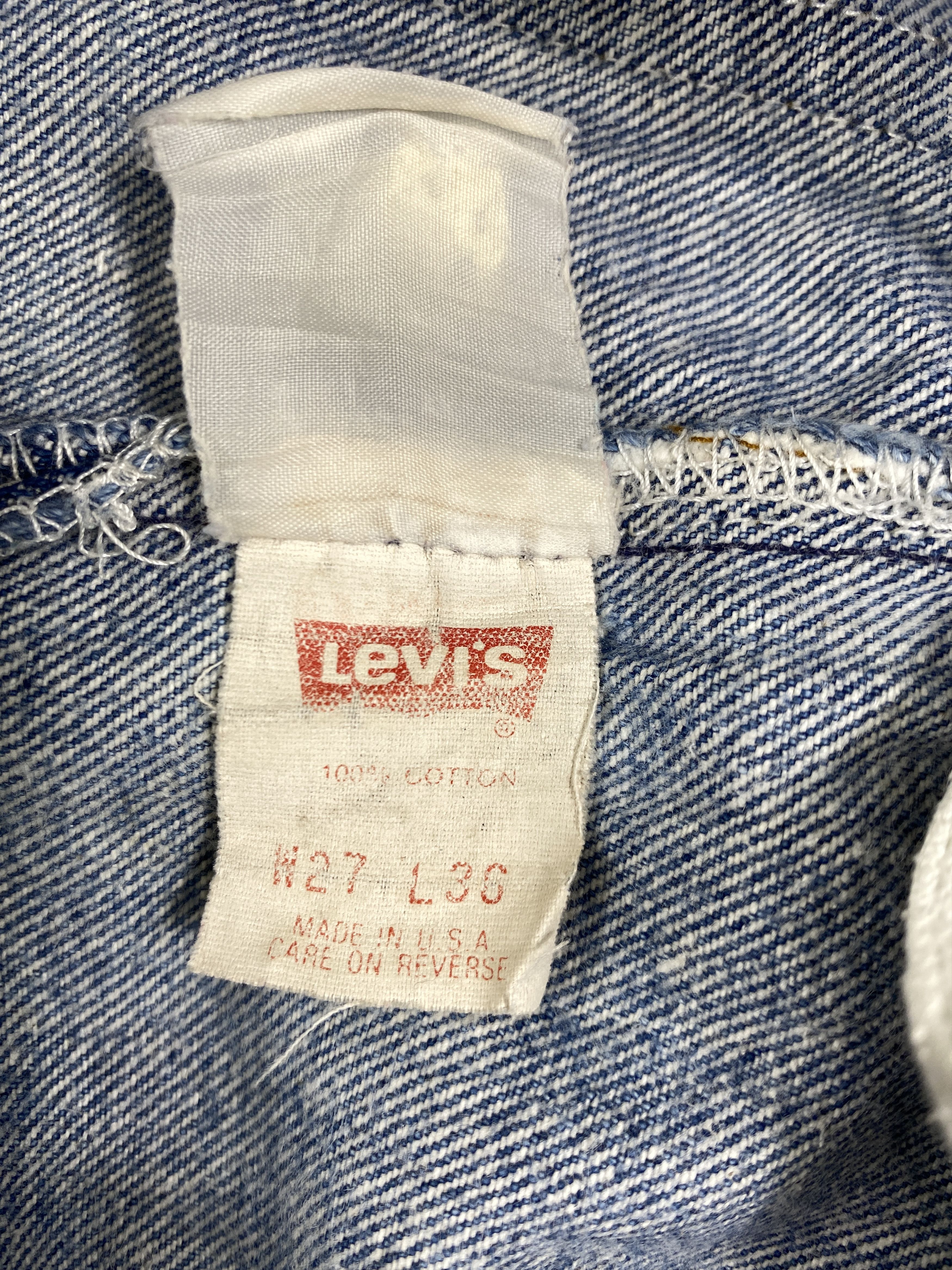 Levi's Light Blue Wash Vintage Levis 501 Jeans 26x26.5 - JN3086 Size US 26 / EU 42 - 9 Thumbnail